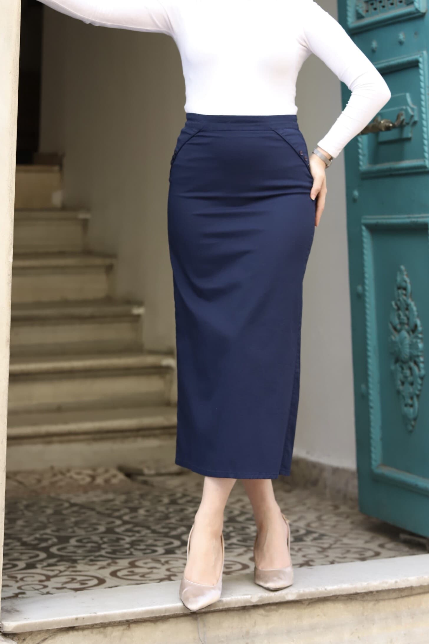 Kumaş Kalem Etek  2