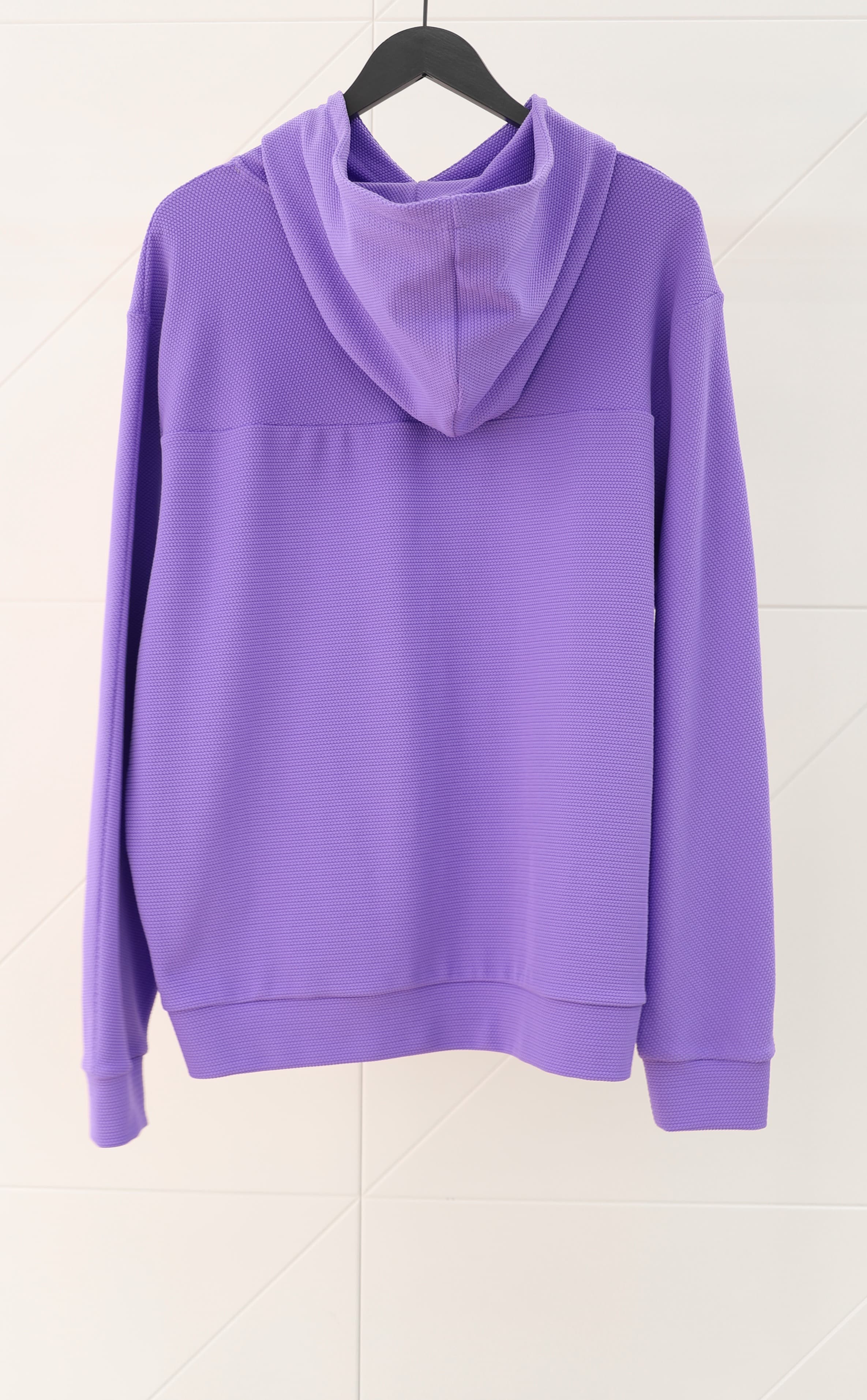 TEXTURED HOODED SWEATSHIRT 2