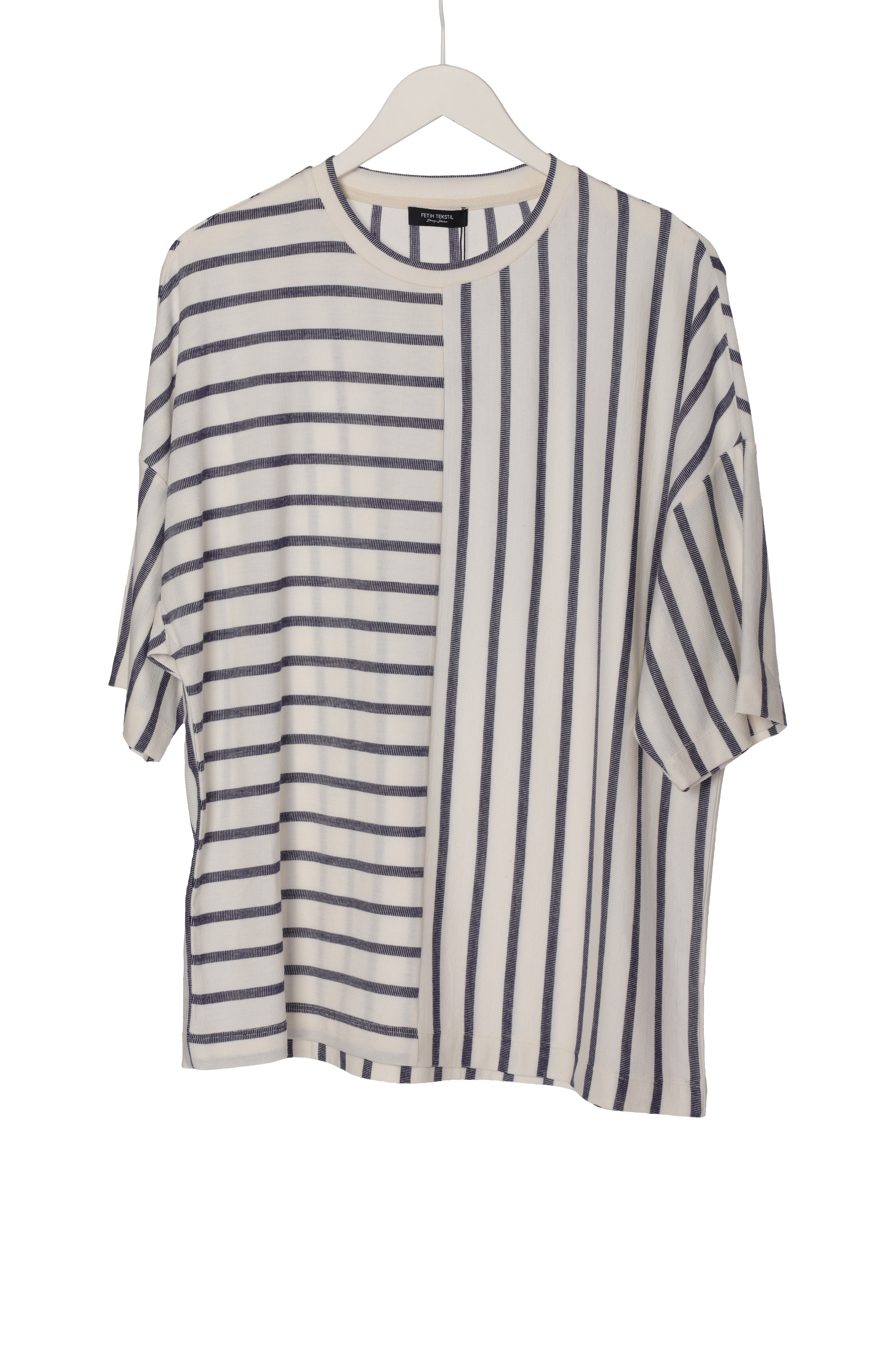STRIPED JACQUARD T-SHIRT