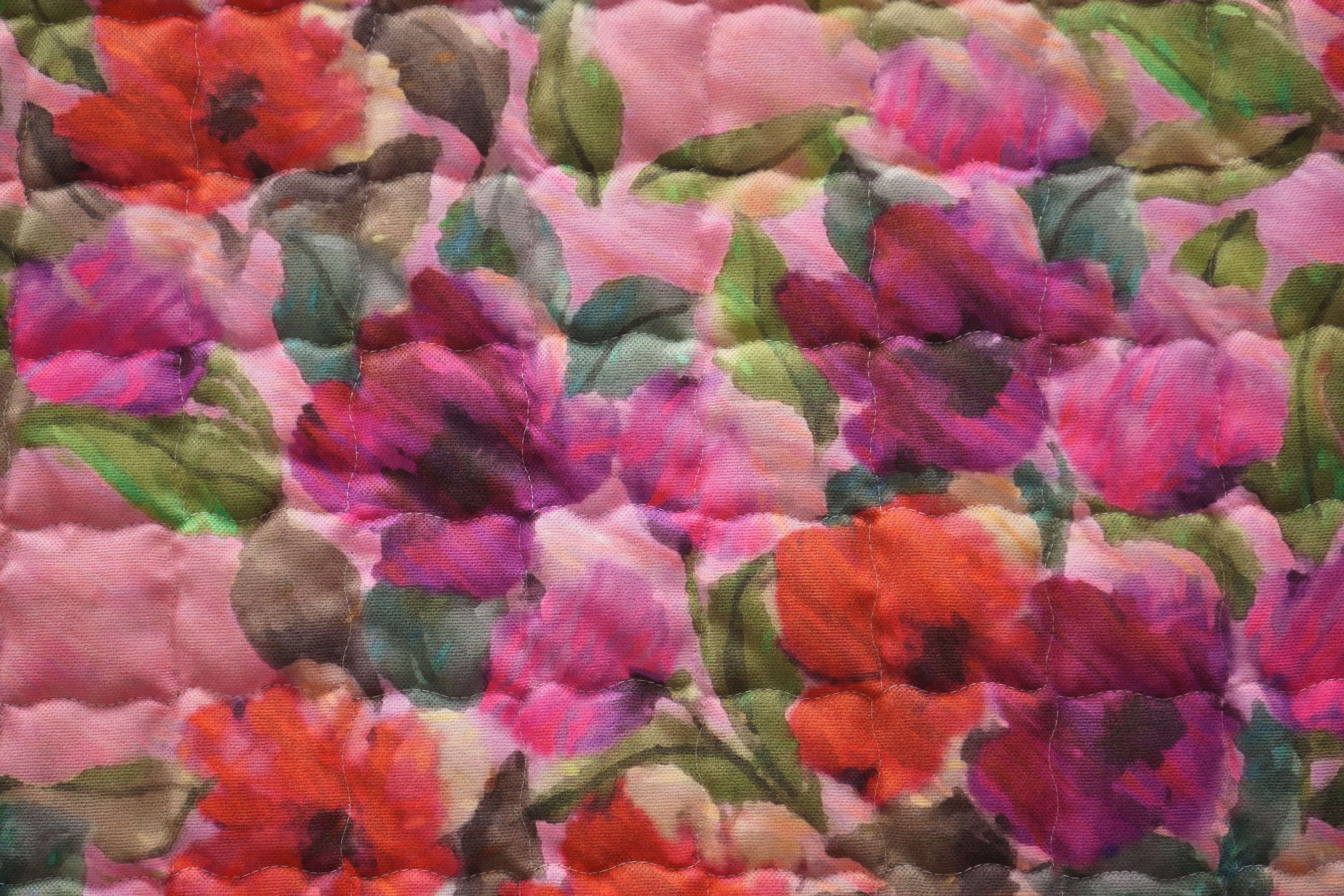 Pinky Floral Kapitoneli Yatak Örtüsü 5