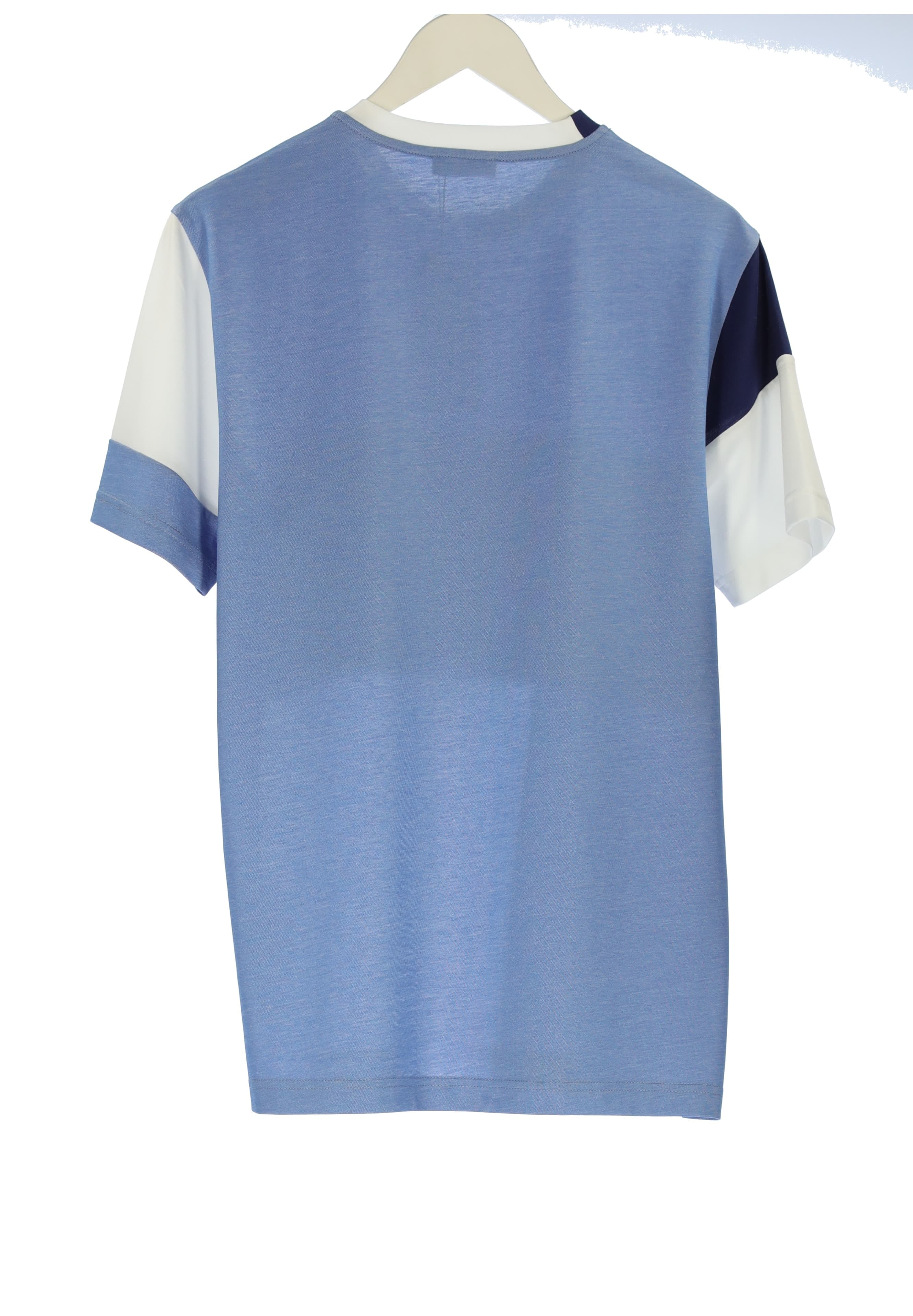 POCKET DETAILS BLOCKED T-SHIRT 2