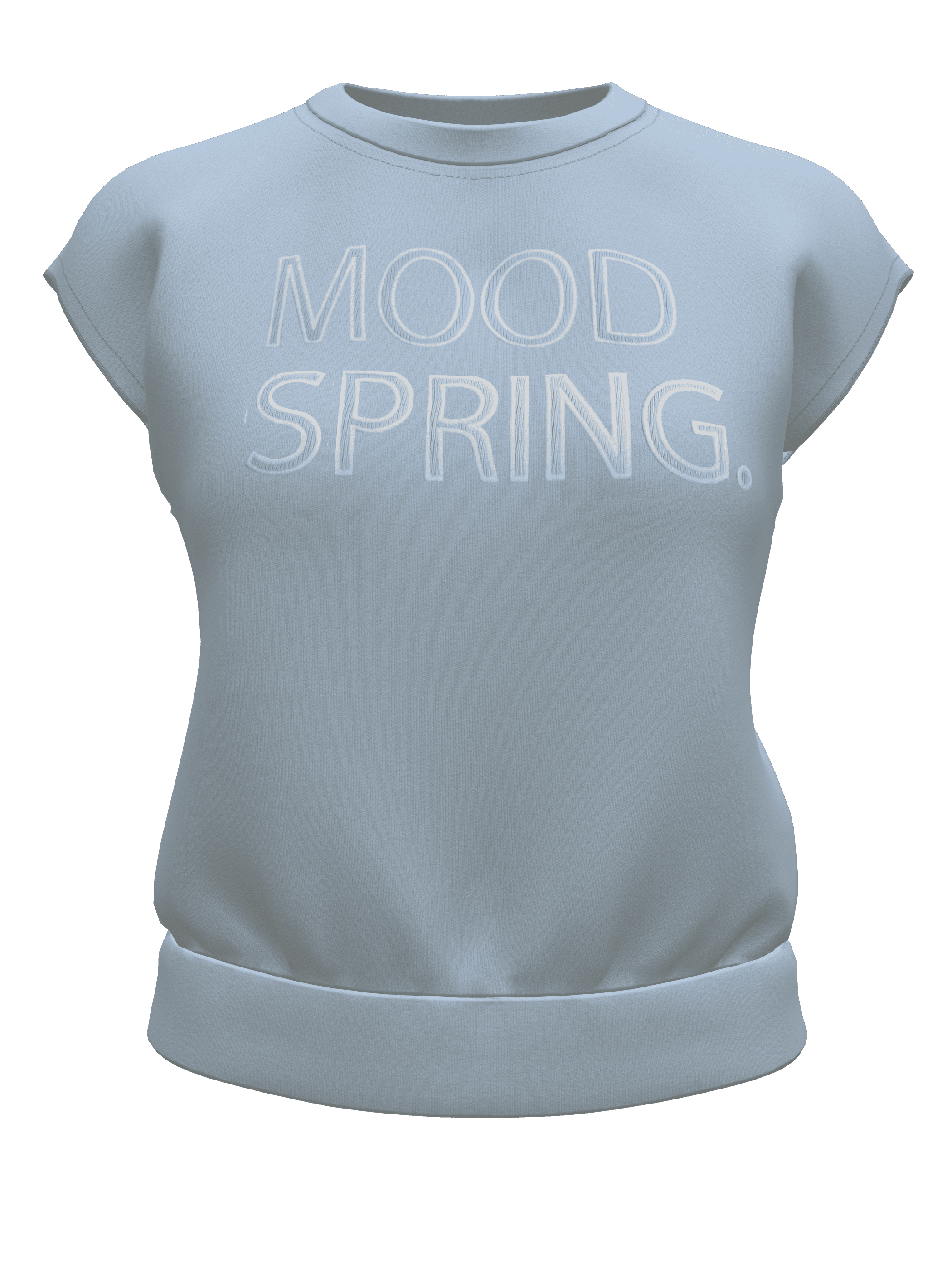 BLUE EMBROIDERY SWEAT 3