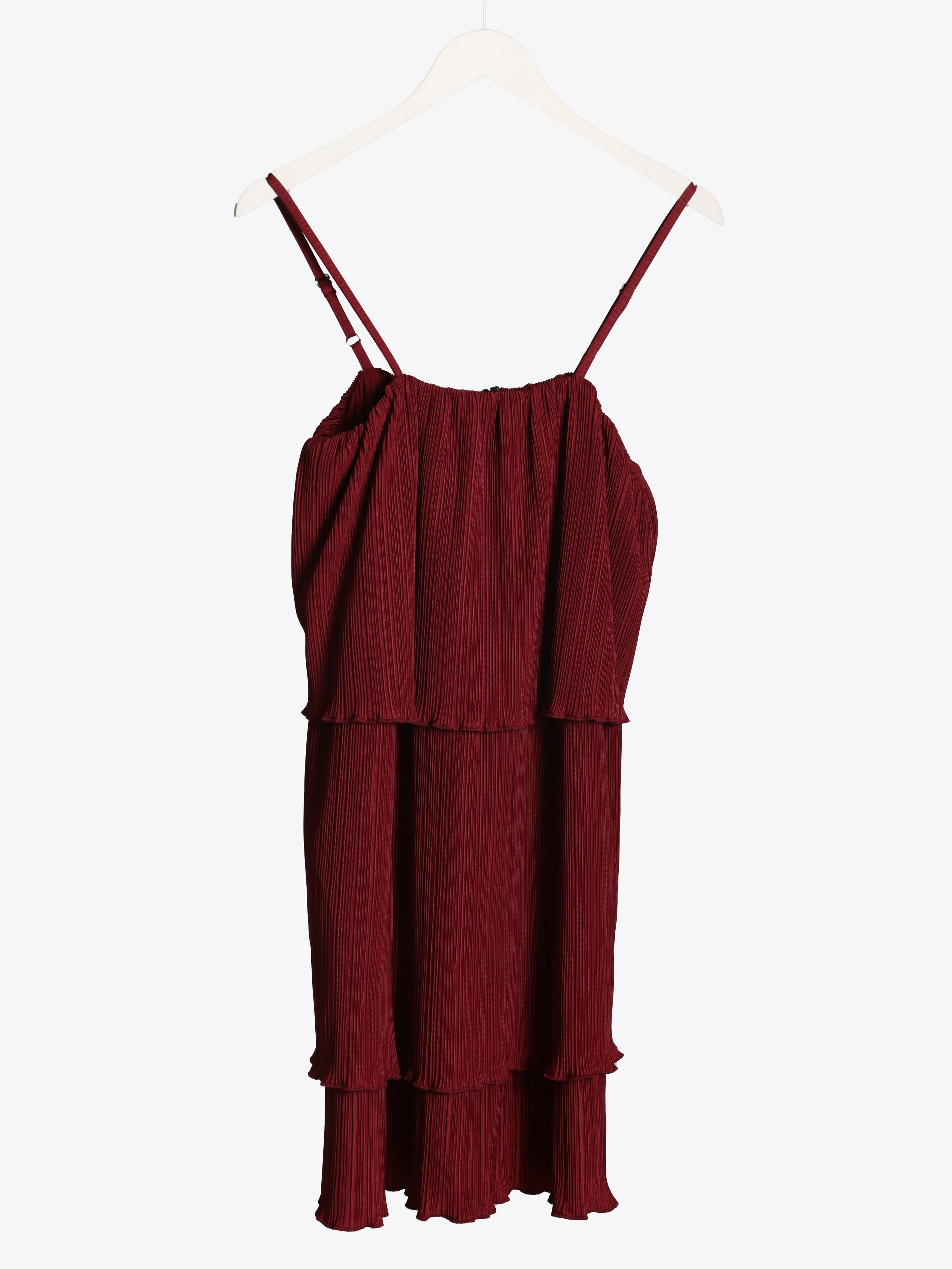 PLEATED MINI DRESS