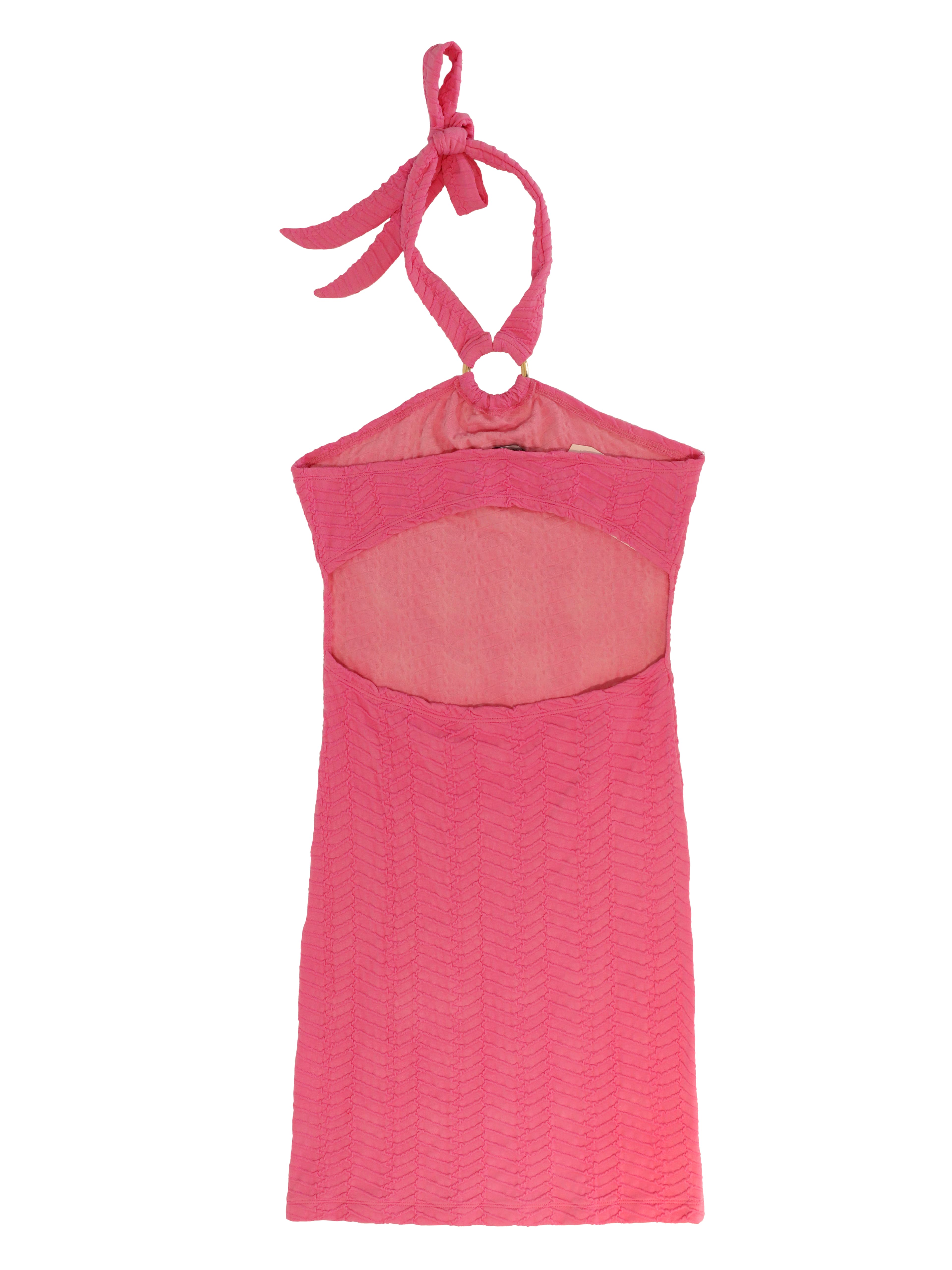 PINK JAQUARD DRESS 2