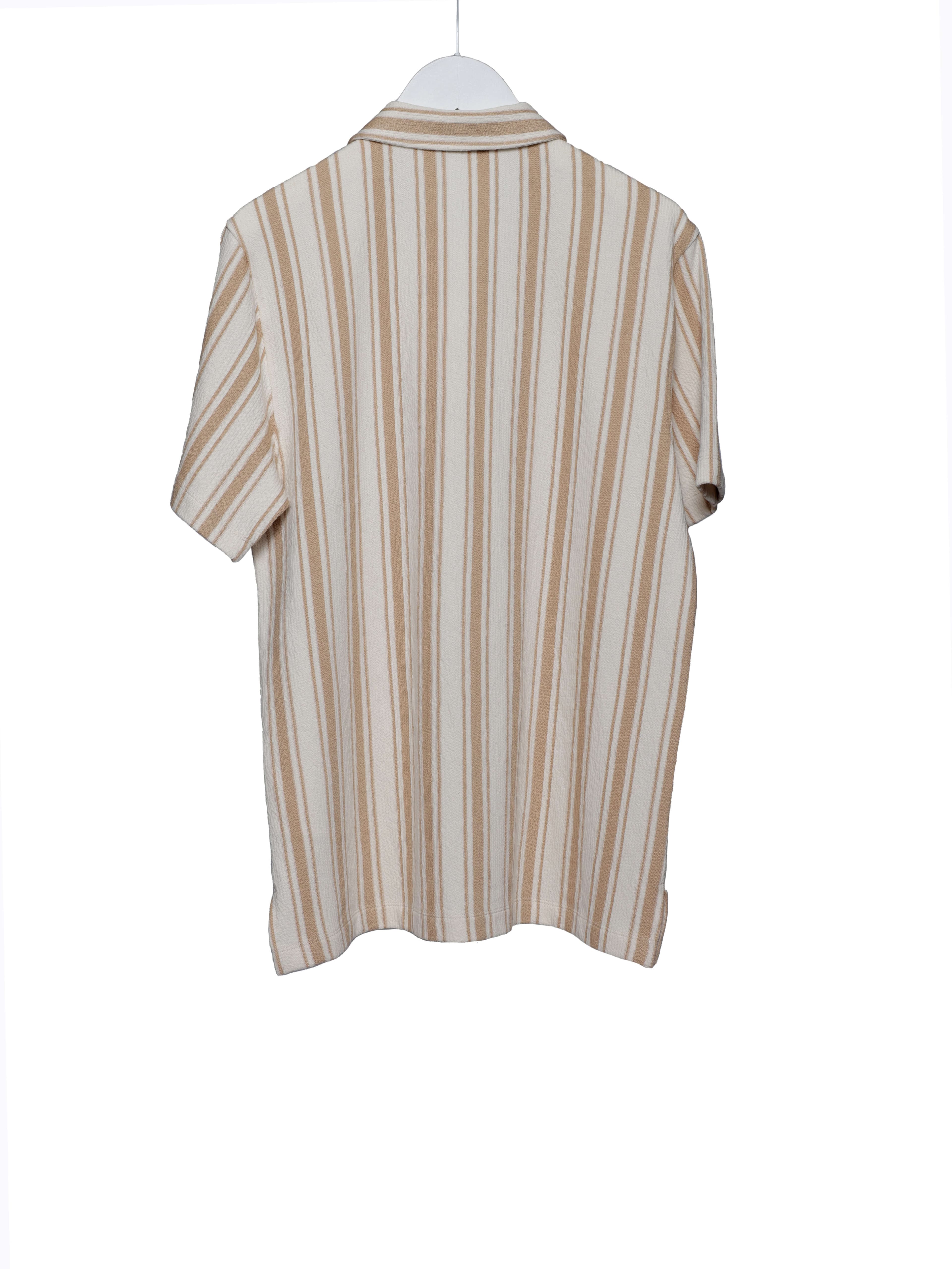 STRIPED RESORT COLLAR SHIRT 2
