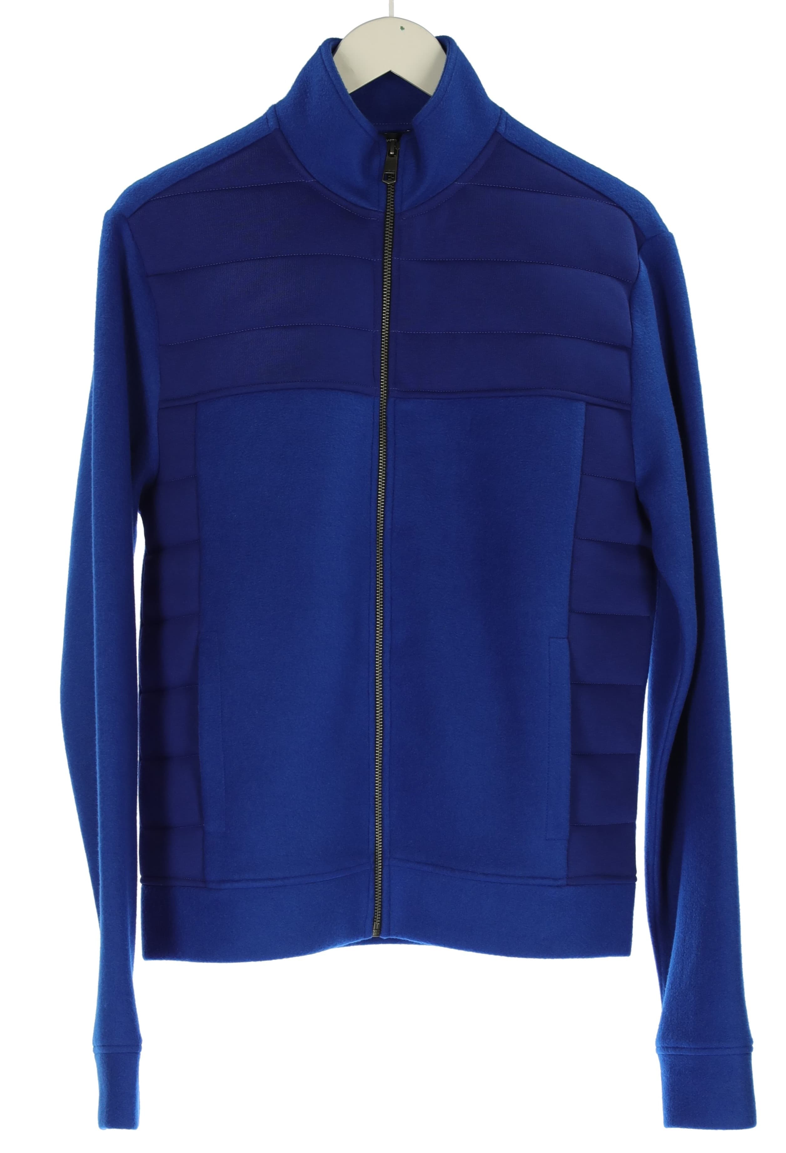 QUILTED ZIPPER CARDIGAN