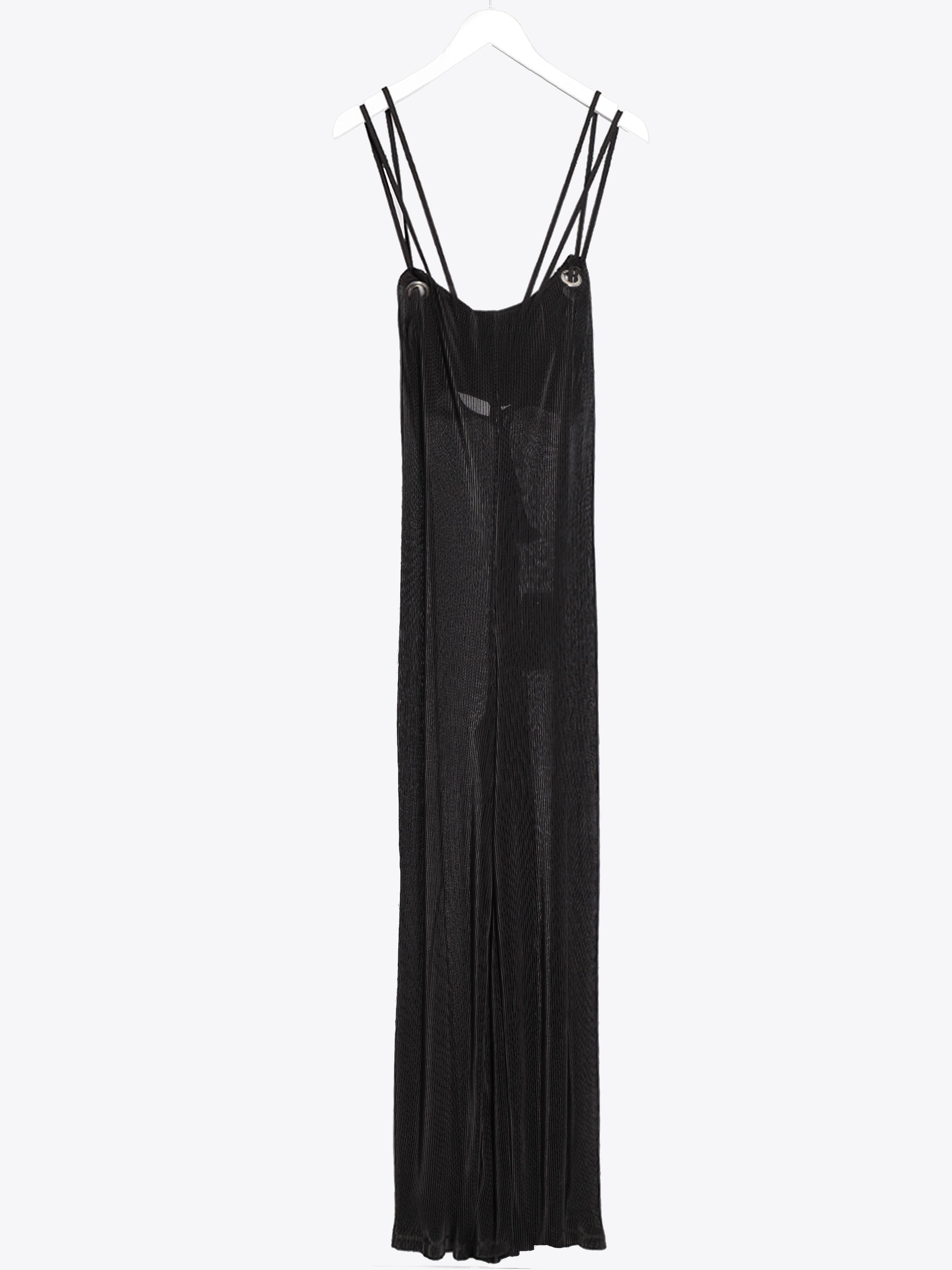 BLACK EYELET DETAIL JUMPSUIT