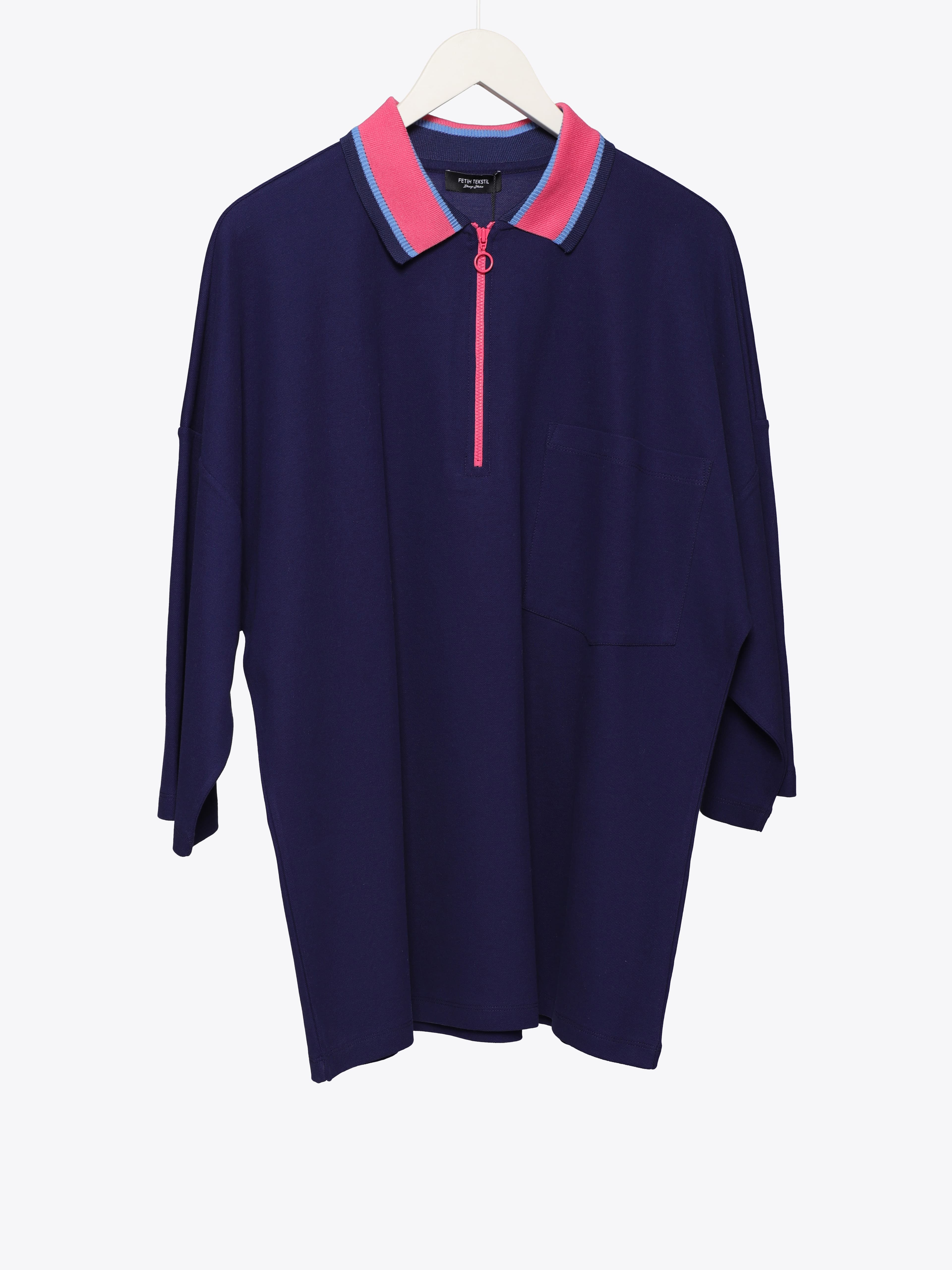 HALF ZIP POLO T-SHIRT