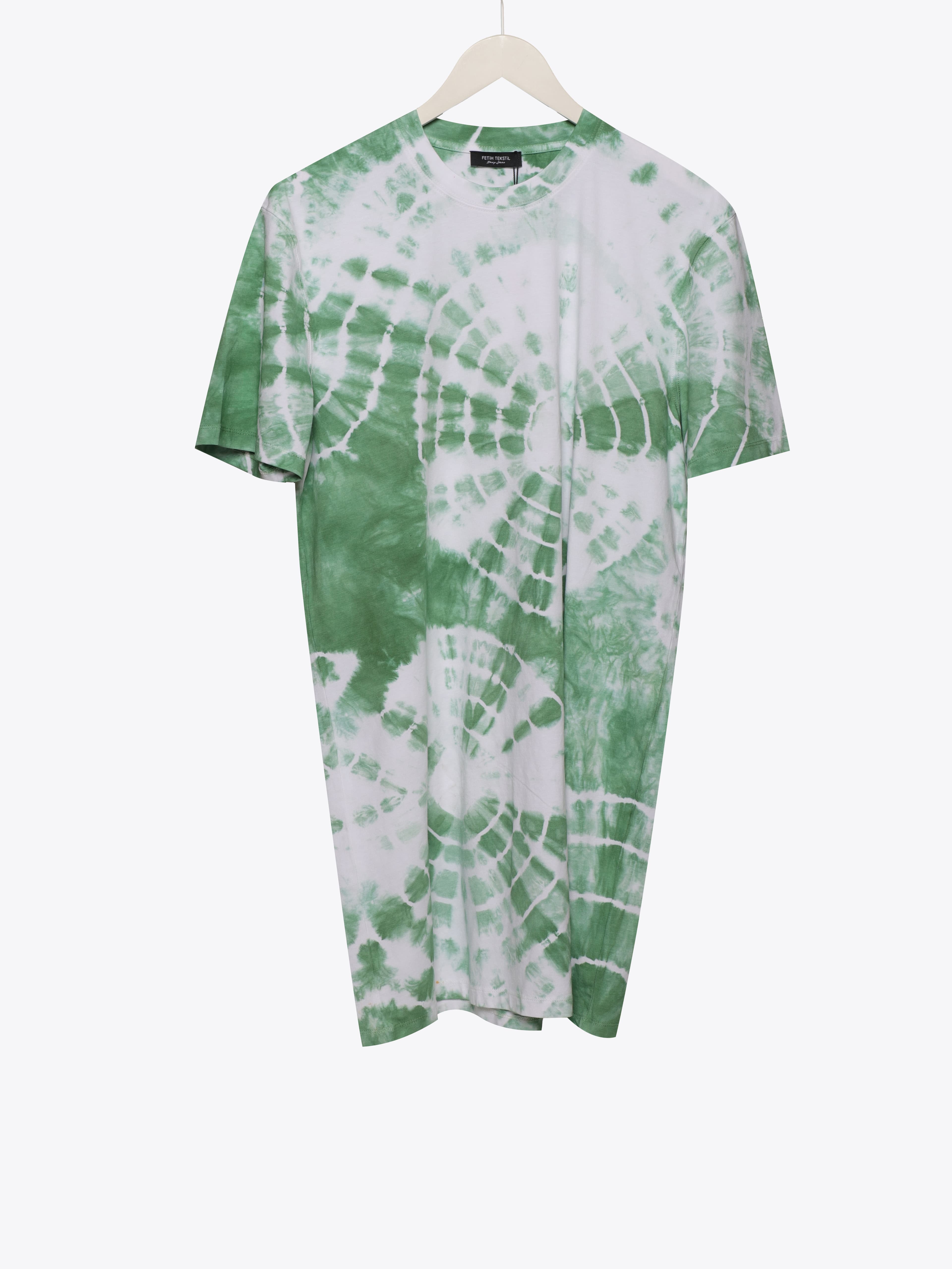 GREEN TIE DYE T-SHIRT DRESS