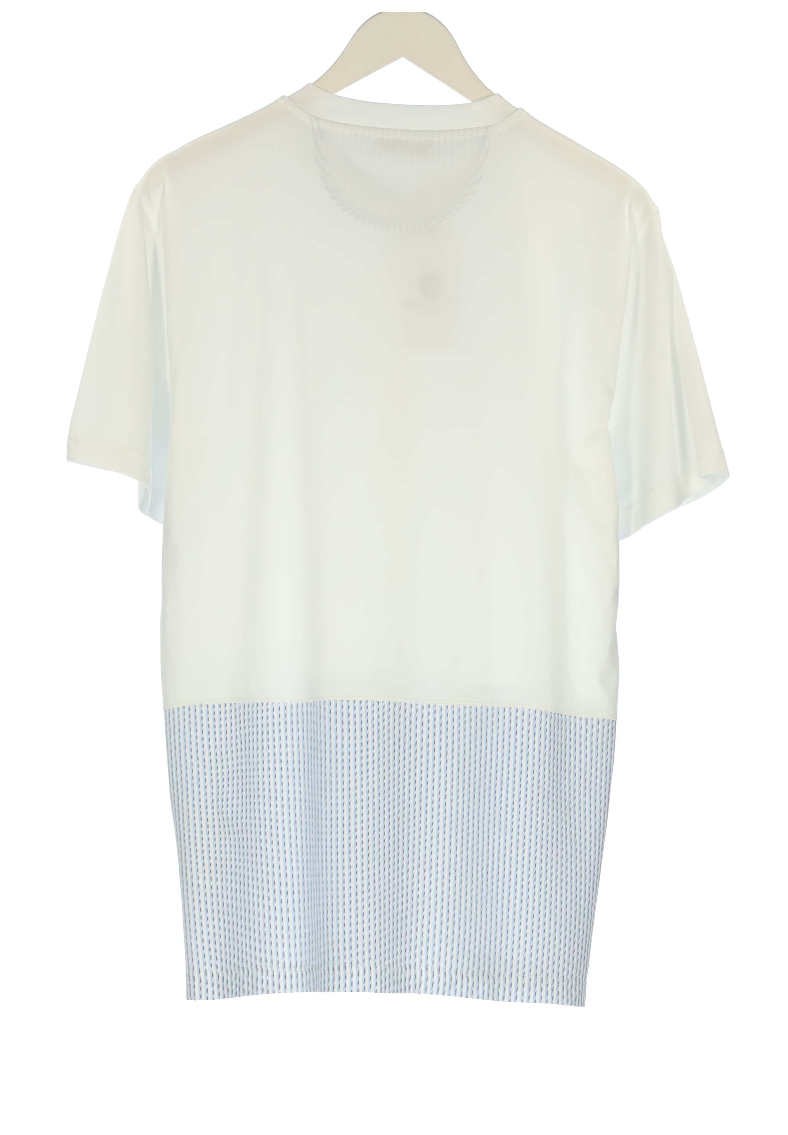STRIPED BUTTON BLOCKED T-SHIRT 2