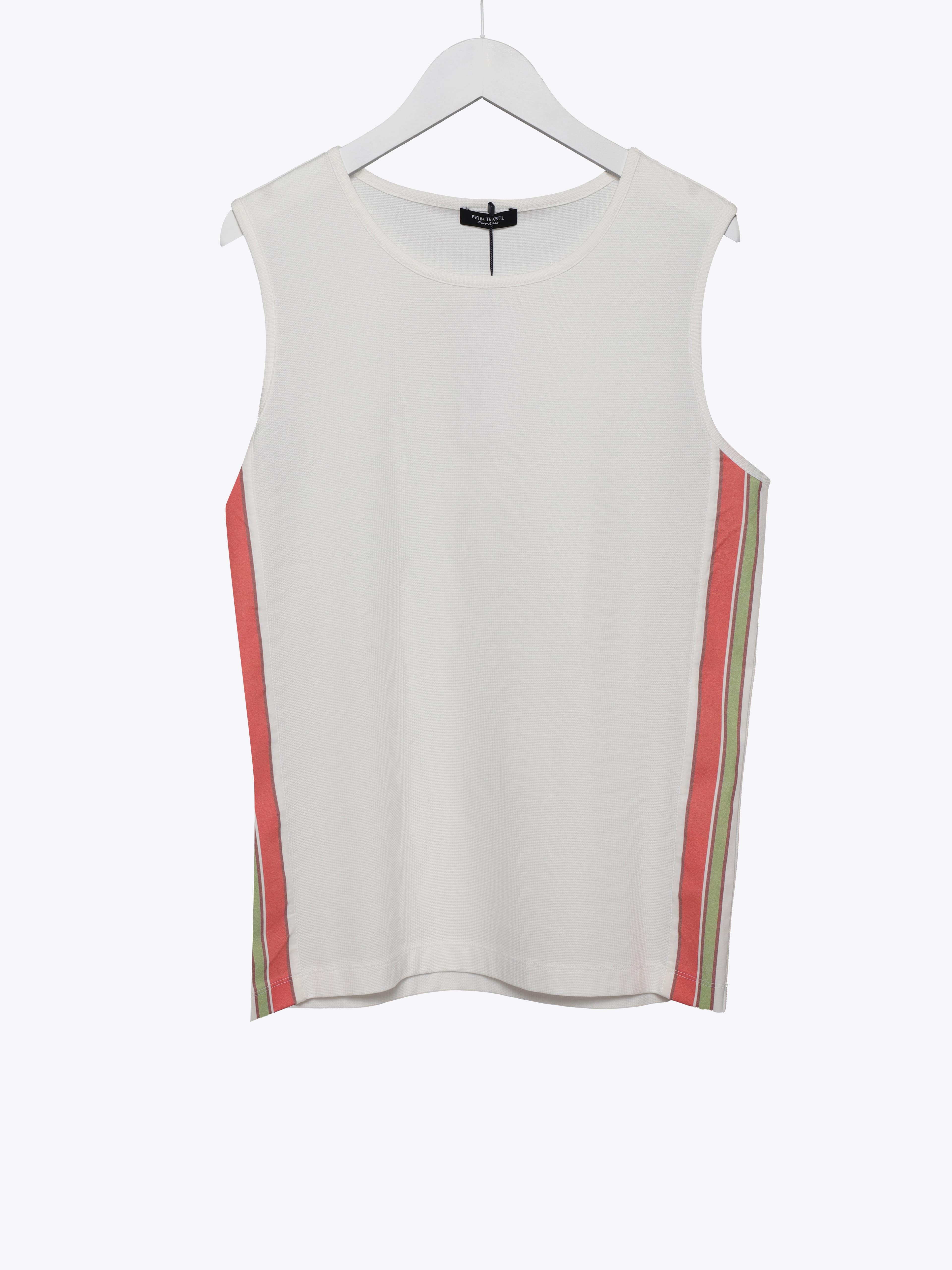 STRIP DETAILED TEXTURED VEST