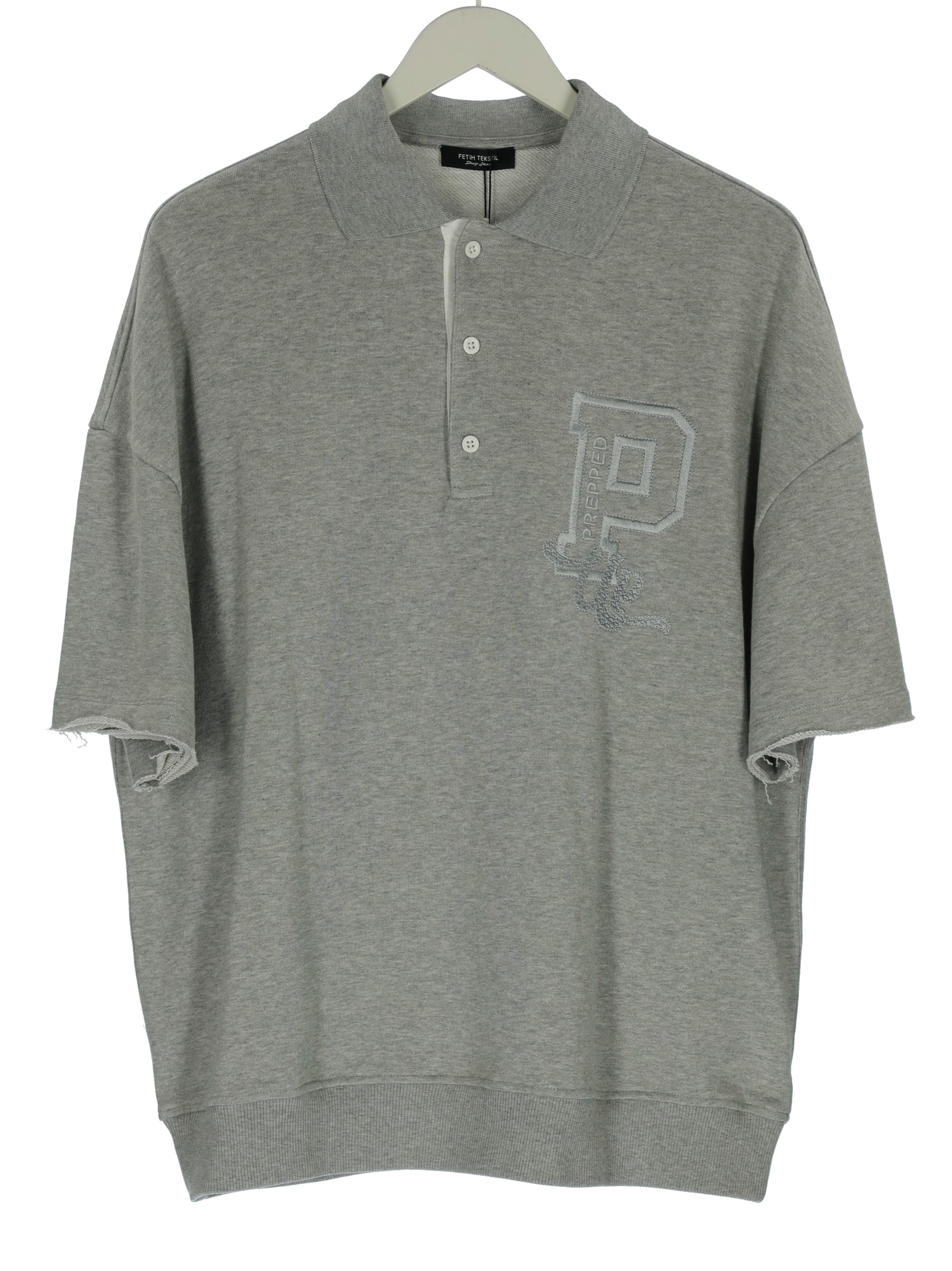 EMBROIDERED POLO SWEATSHIRT