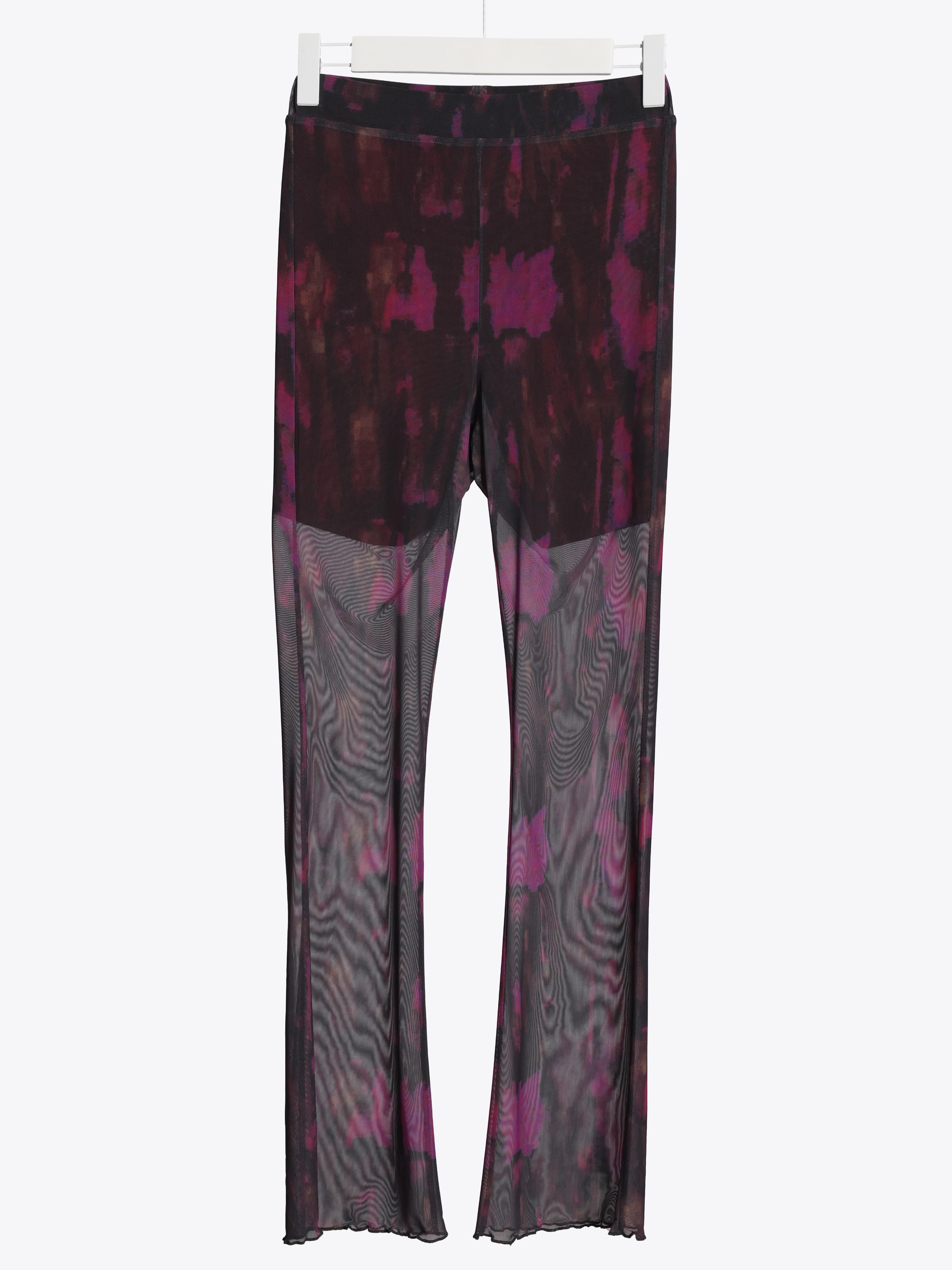 MESH FLARE TROUSERS
