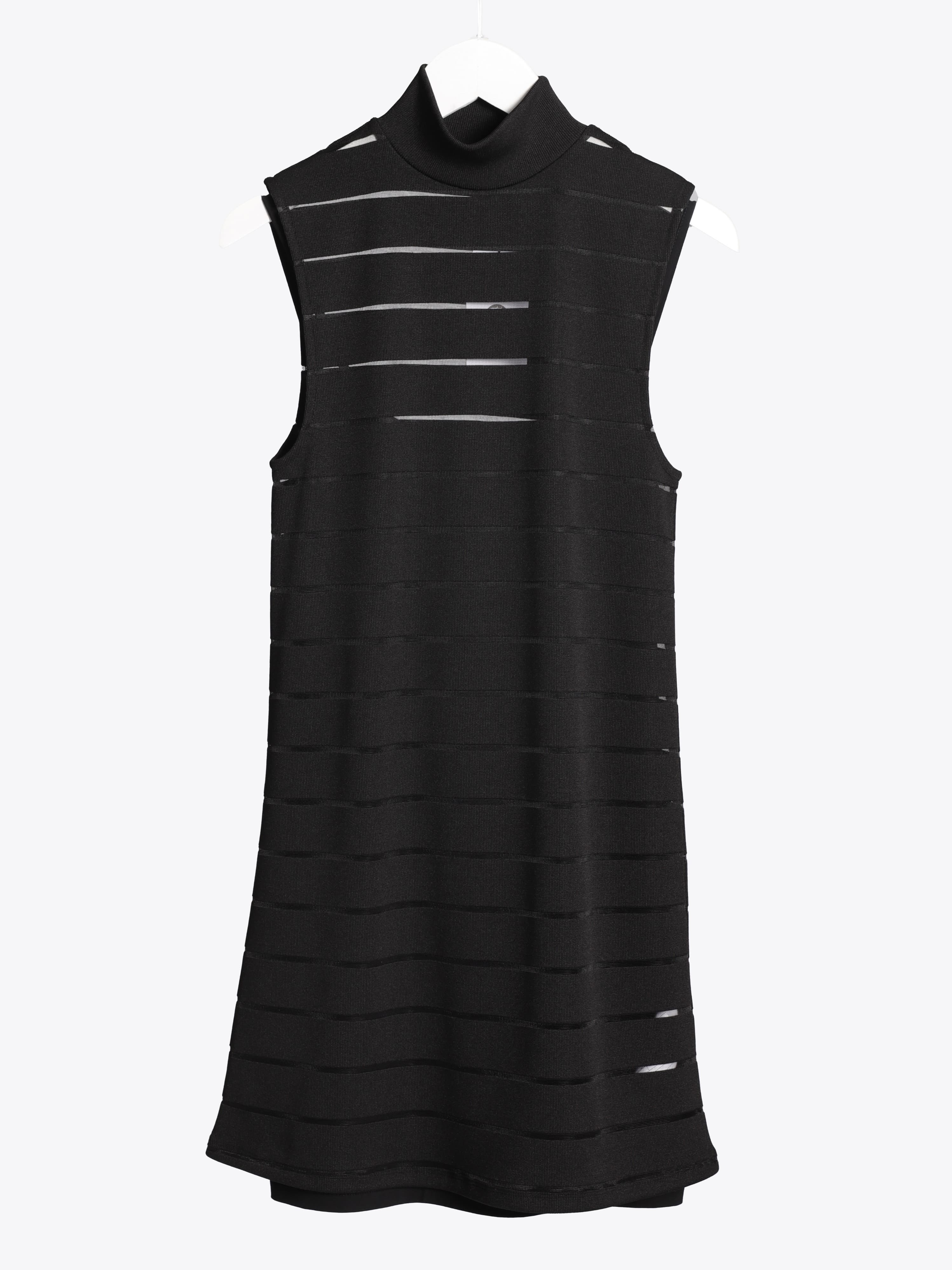 STRIPE BLACK DRESS