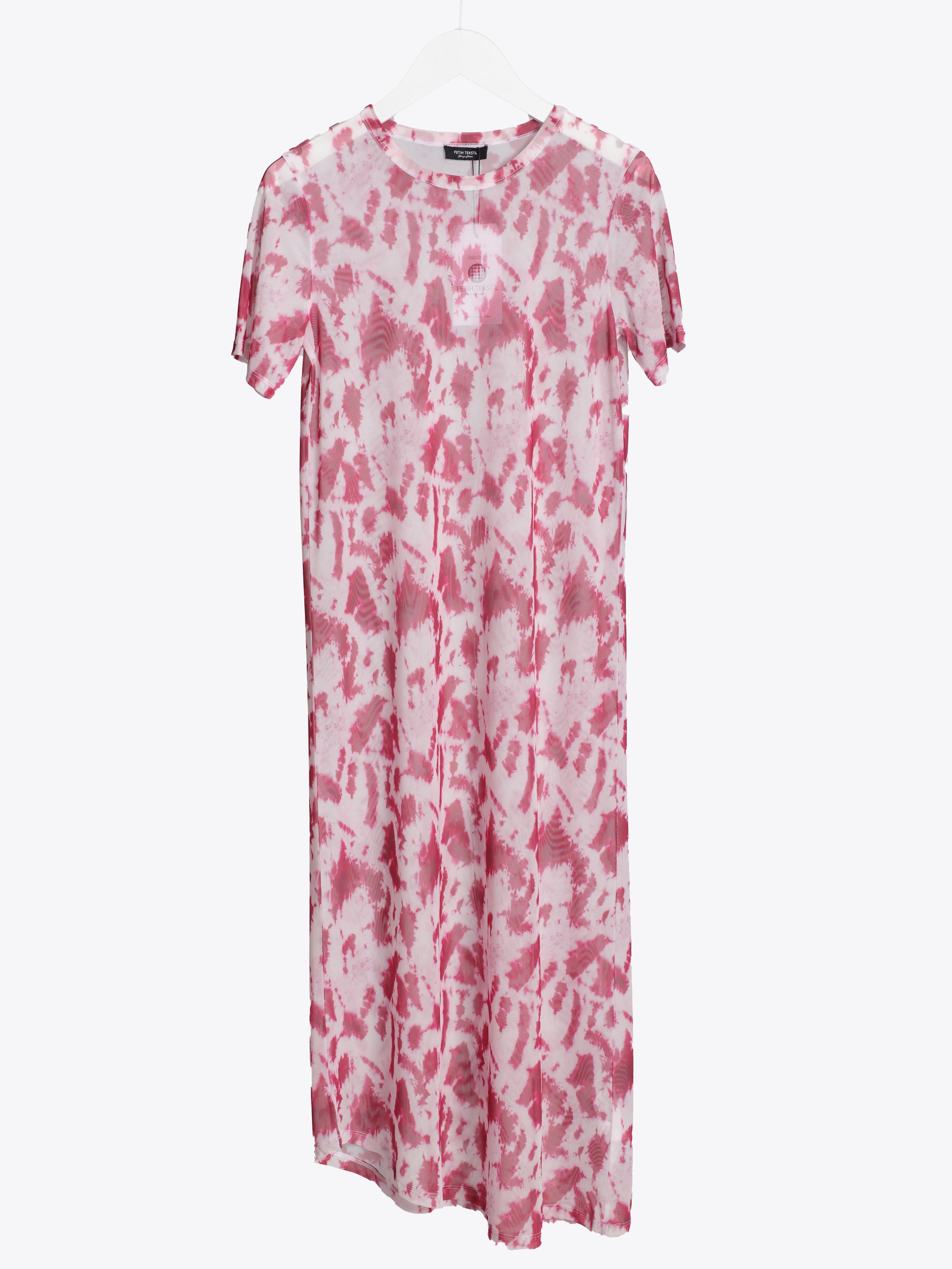 MESH PRINT DRESS