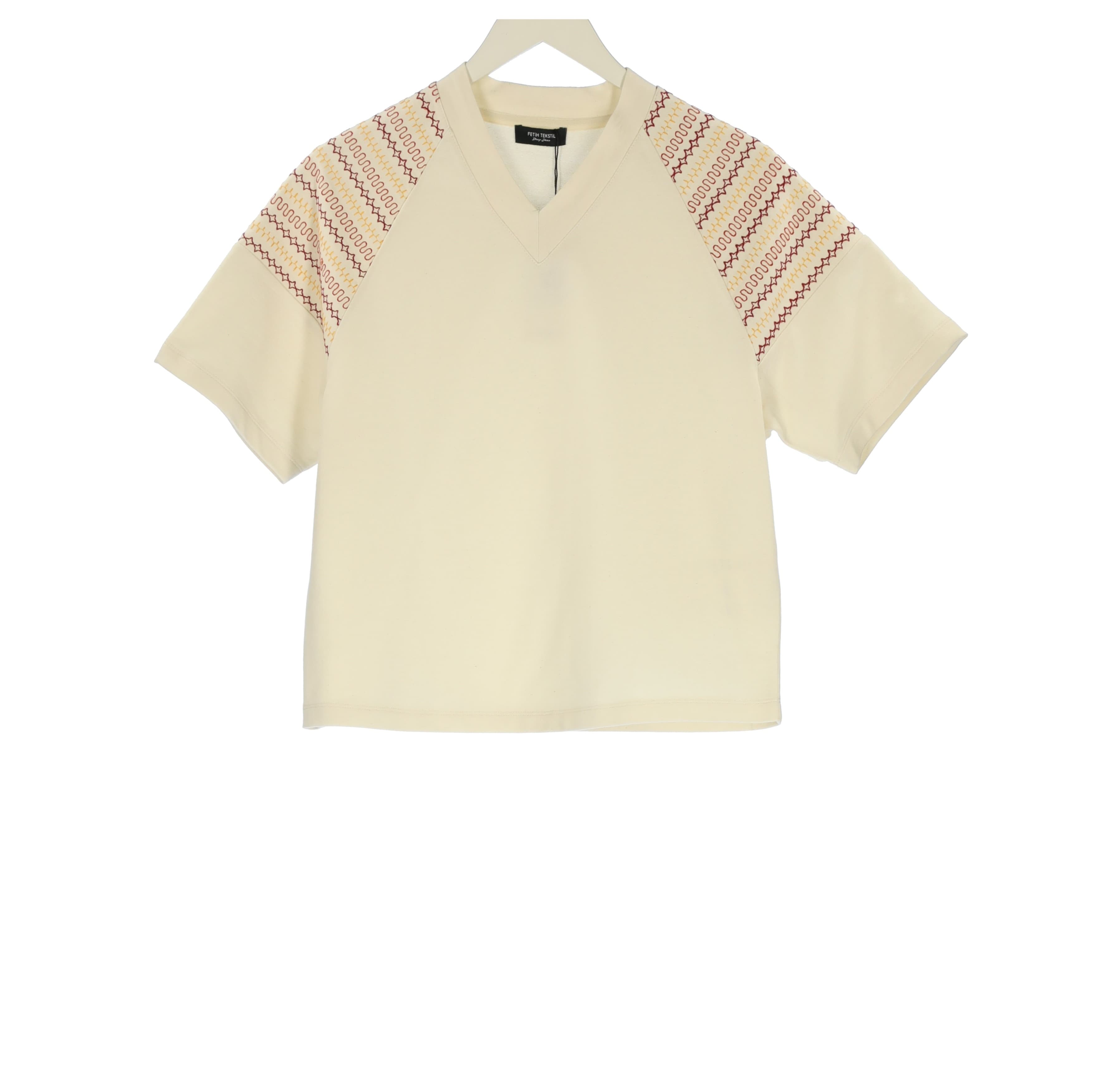 ECRU EMBROIDERY TSHIRT