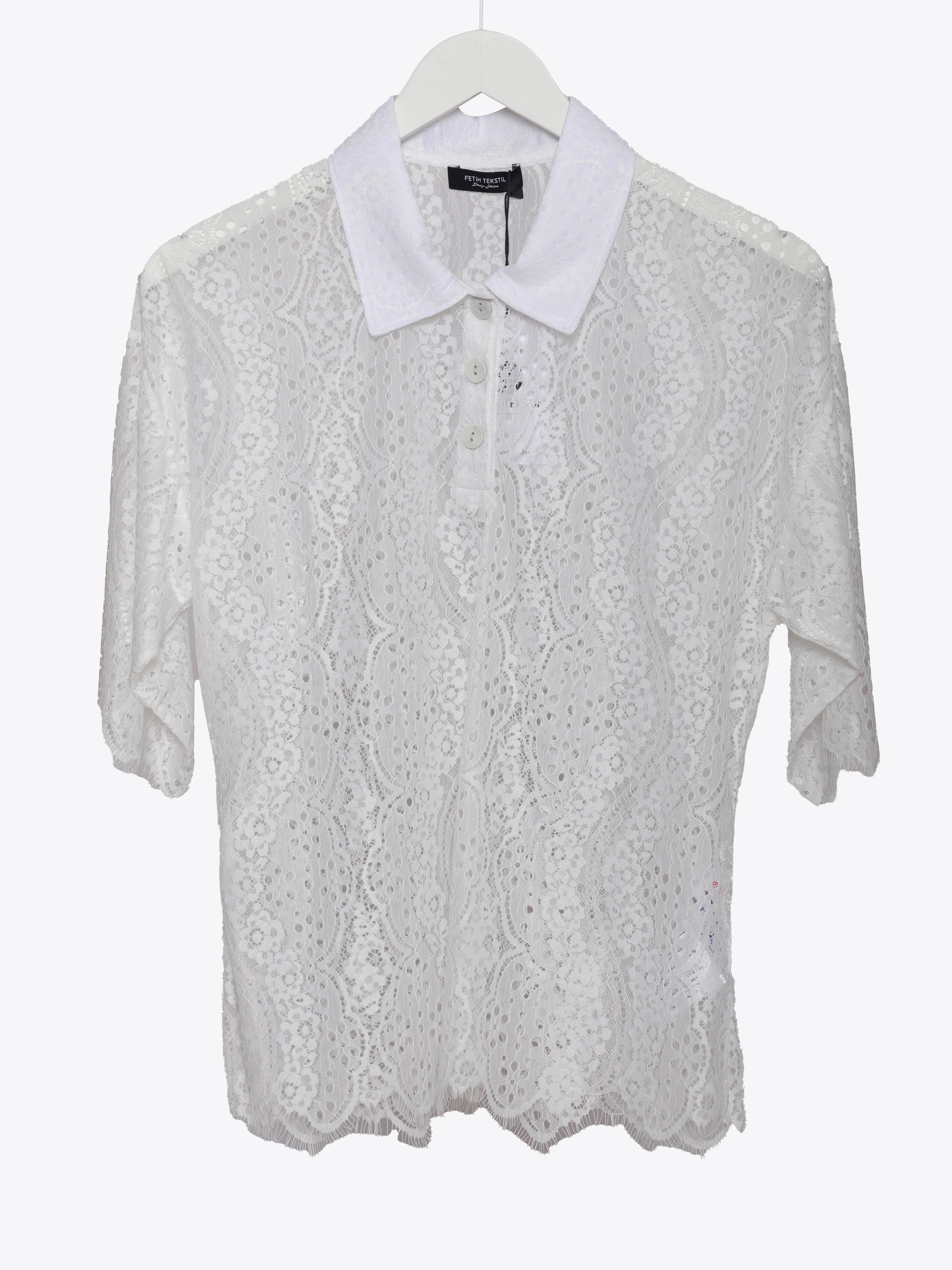 LACE POLO T-SHIRT