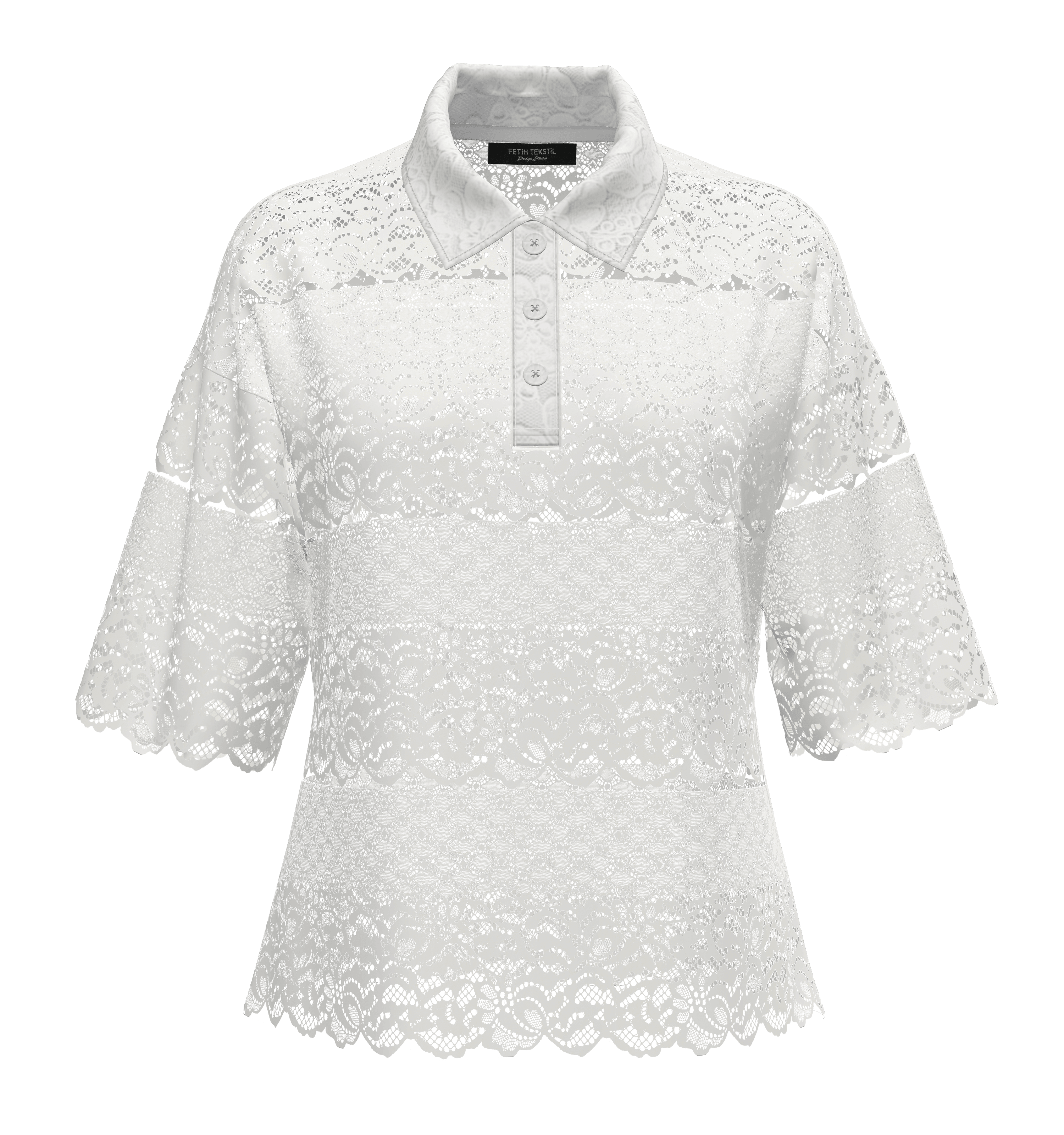 LACE POLO T-SHIRT 3