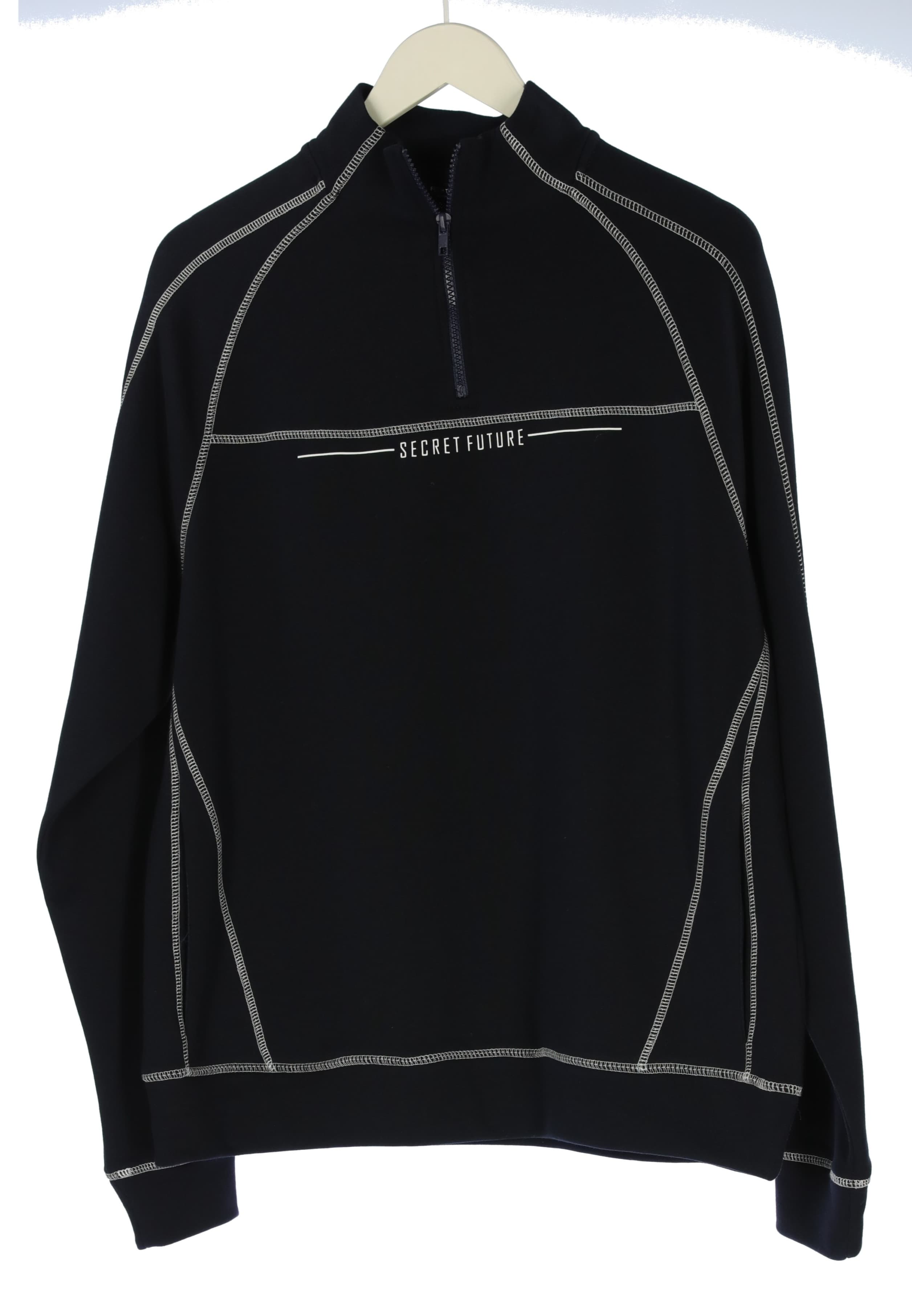 HALF ZIPPER PRINTED SWEATSHIRT