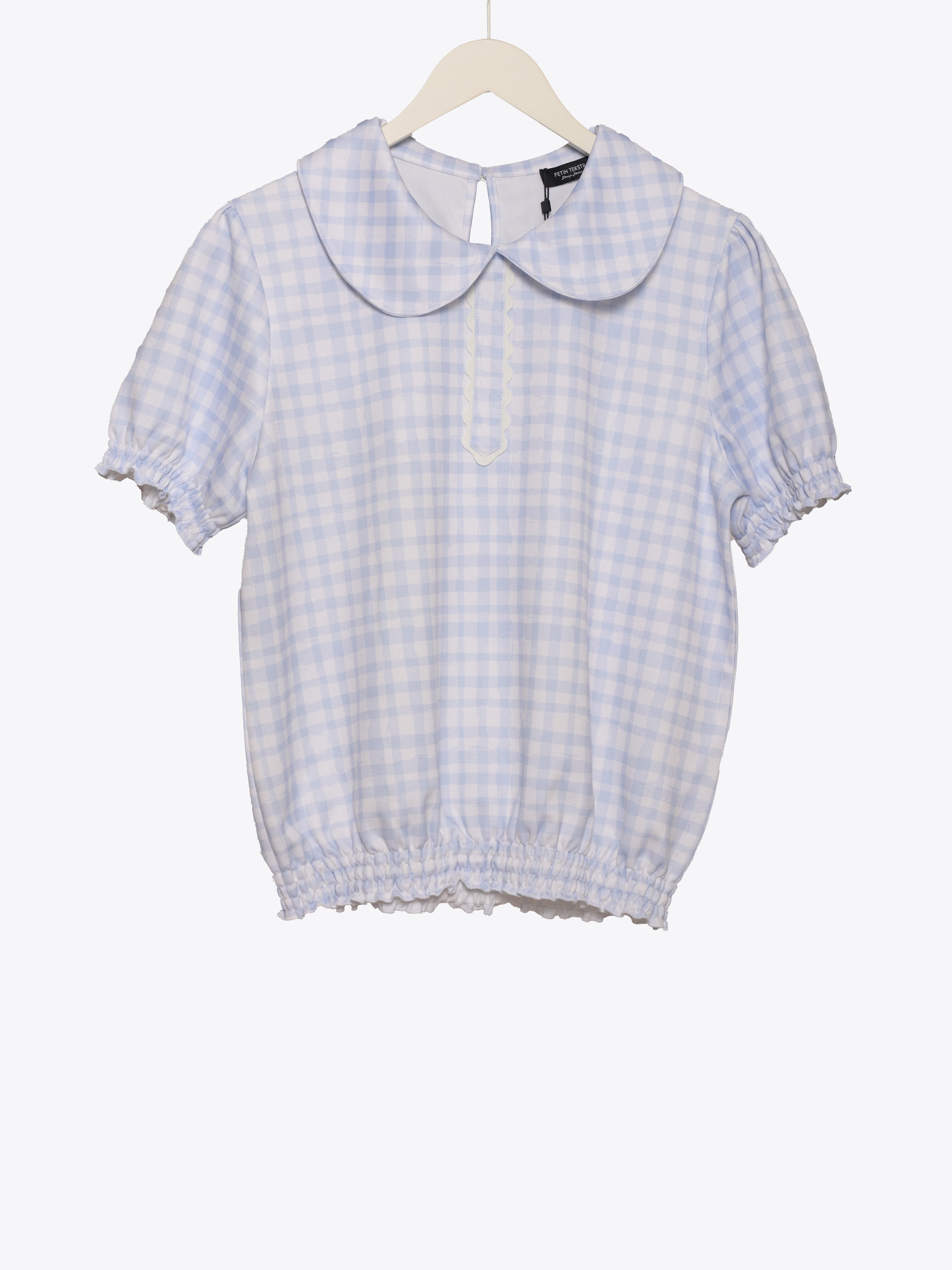 BLUE PRINTED TOP