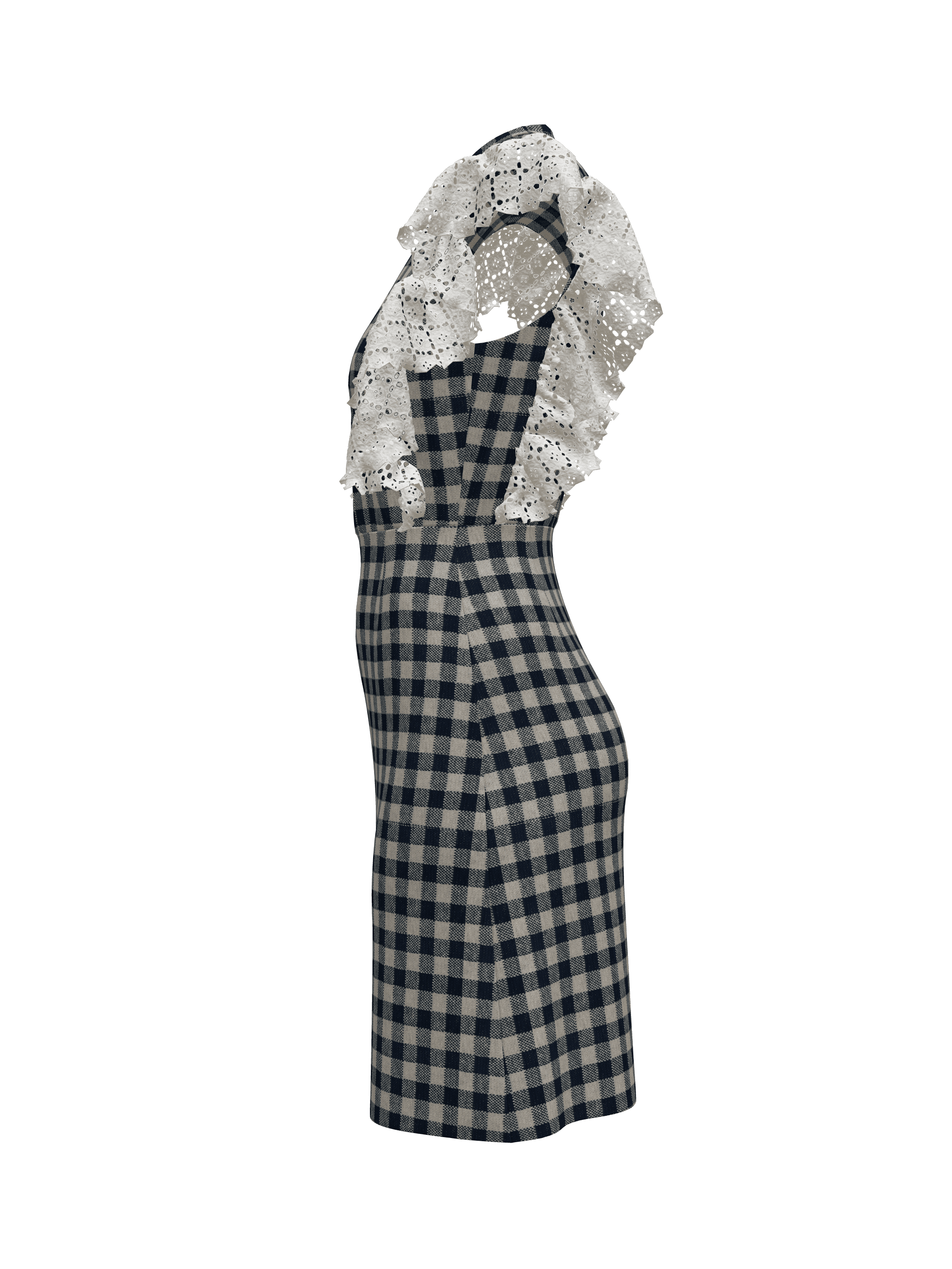 GINGHAM FRILL DRESS 4