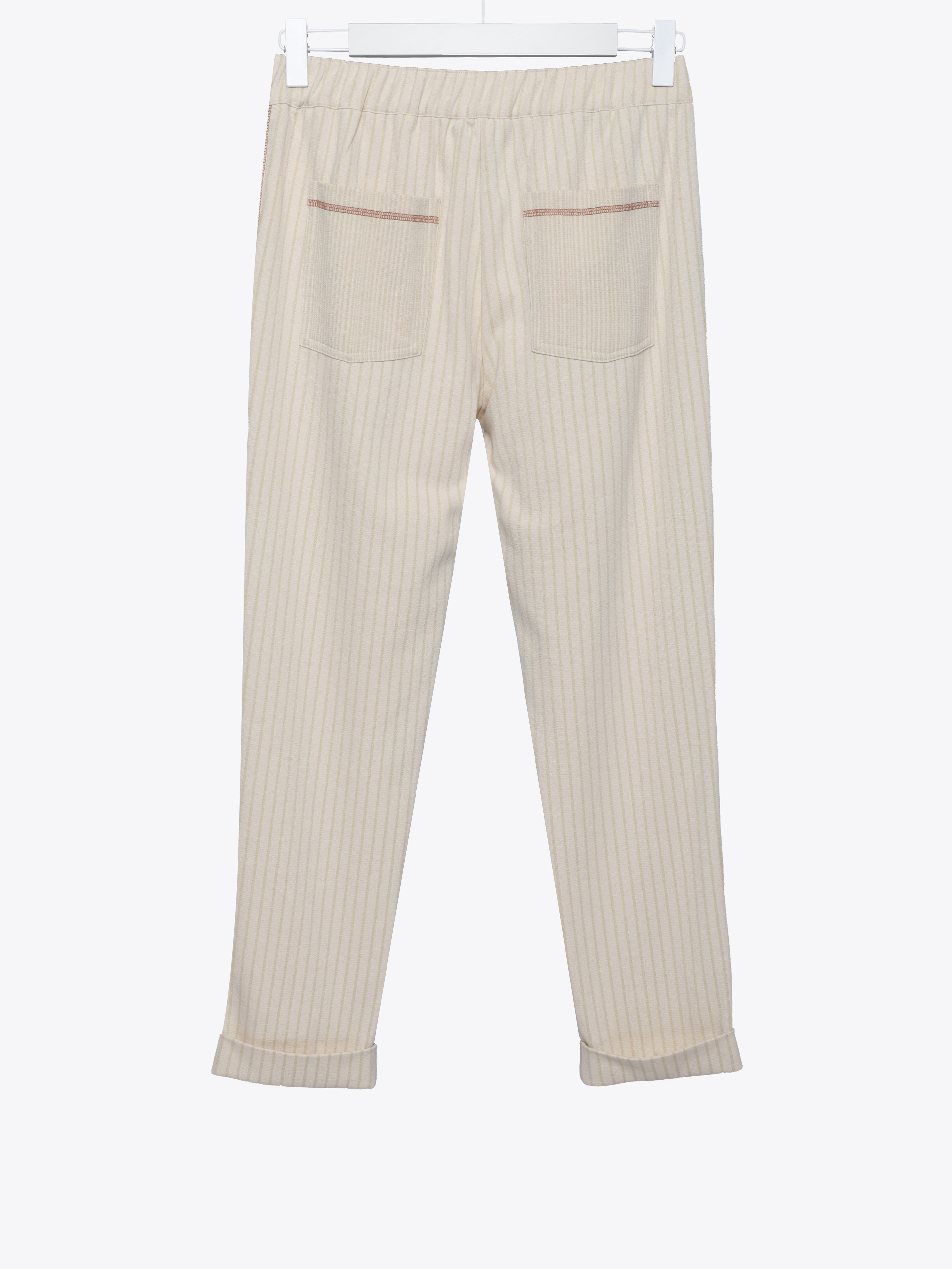 STRIPED YARN DYED TROUSERS 2