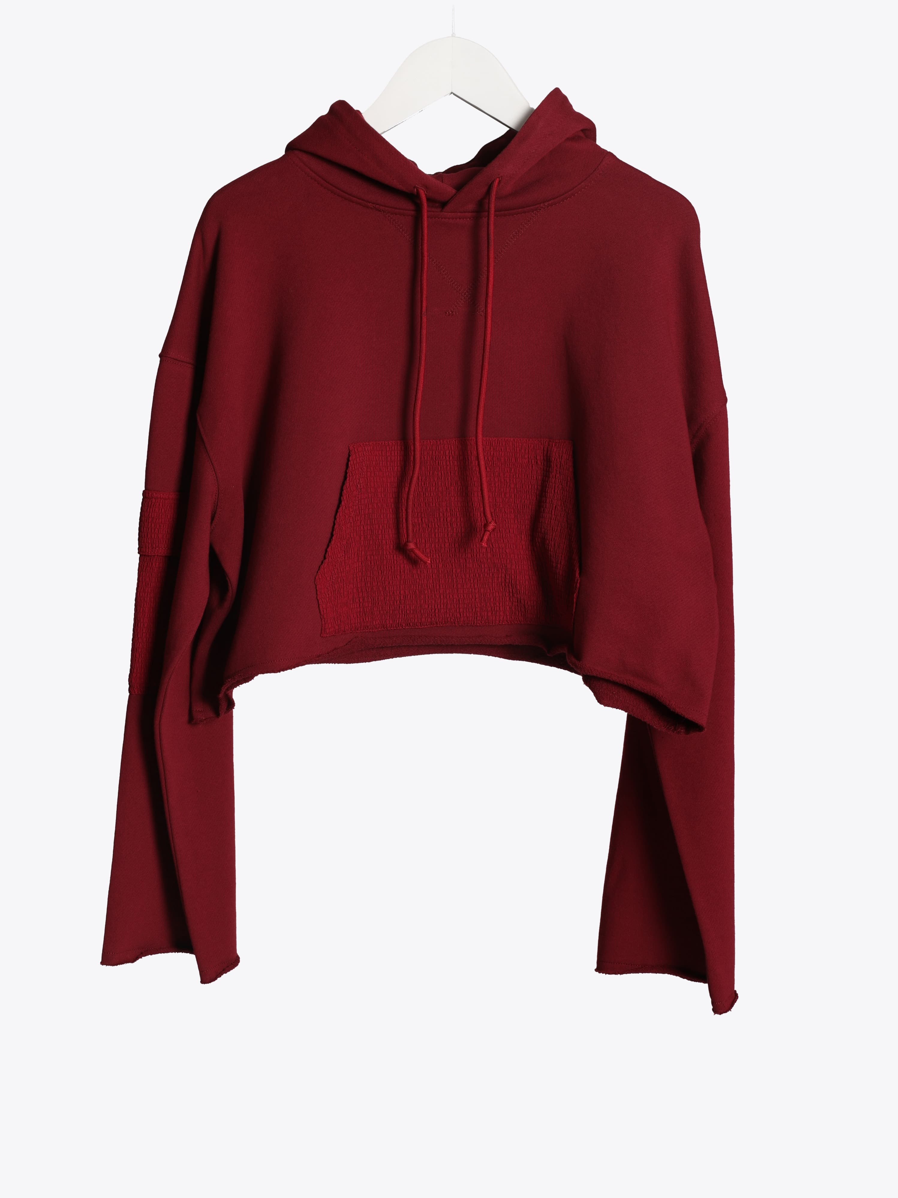 WOVEN MIX HOODIE