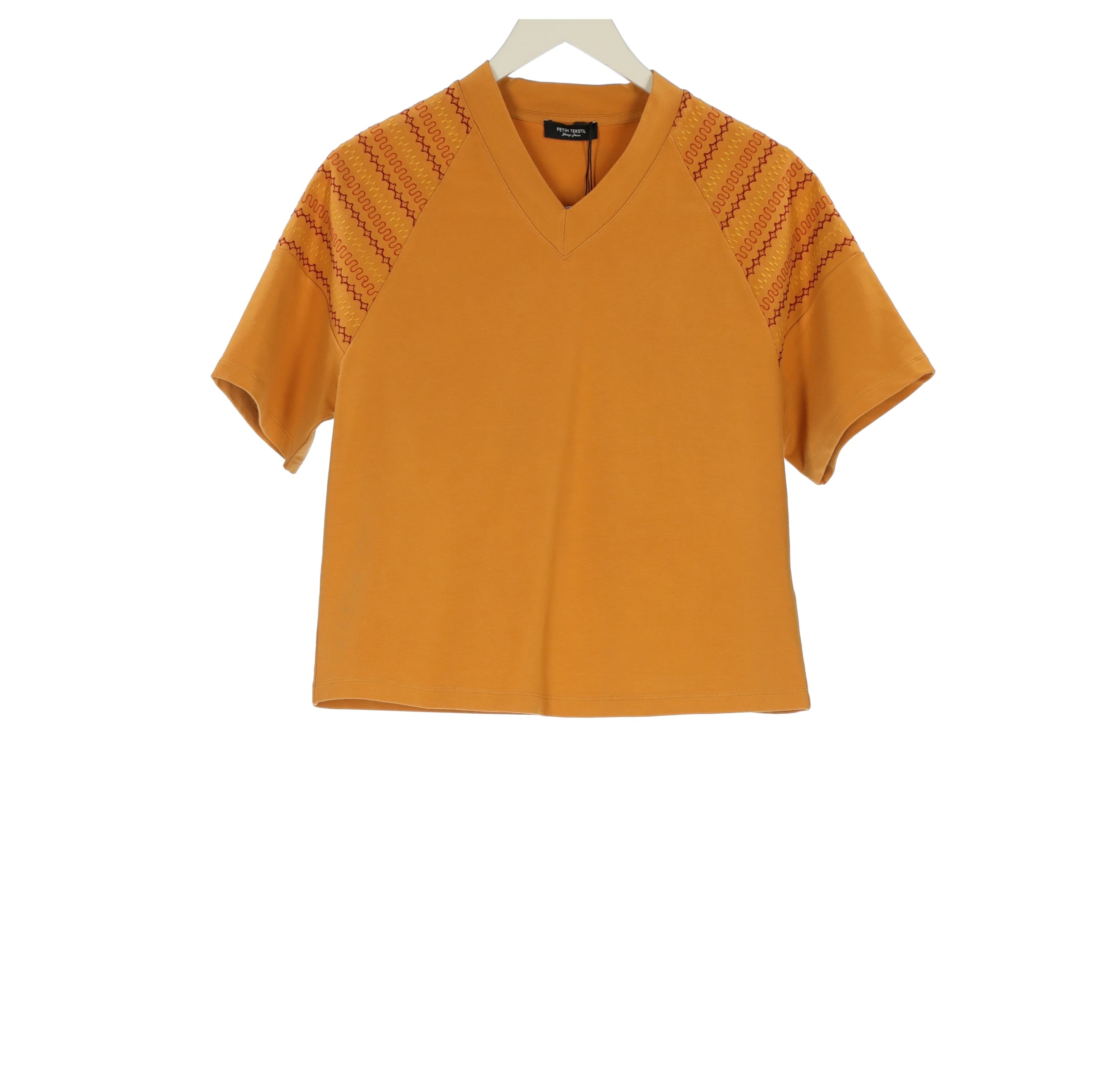 EMBROIDERY ORANGE TSHIRT