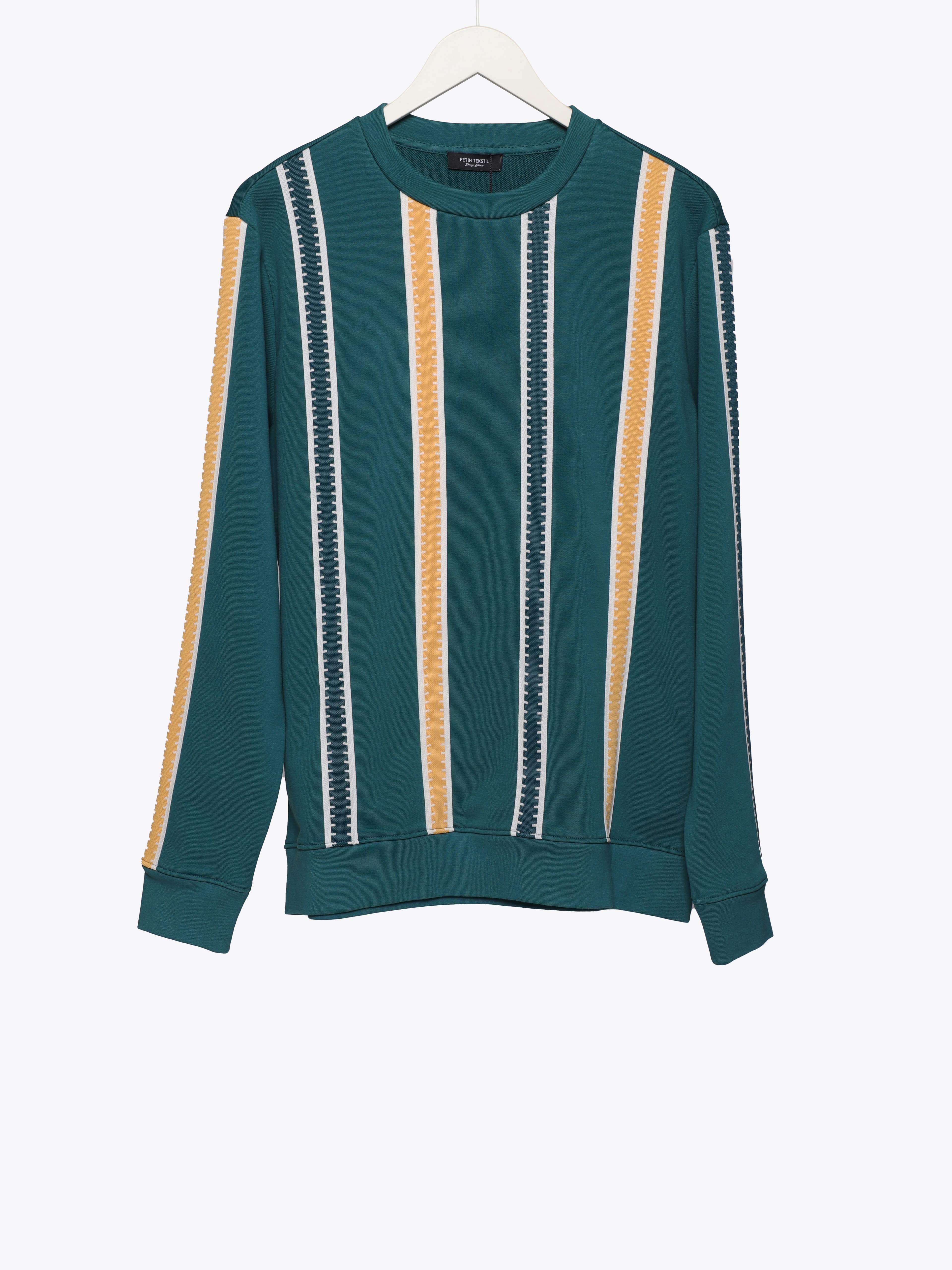 STRIPE DETAILED SWEATSHIRT