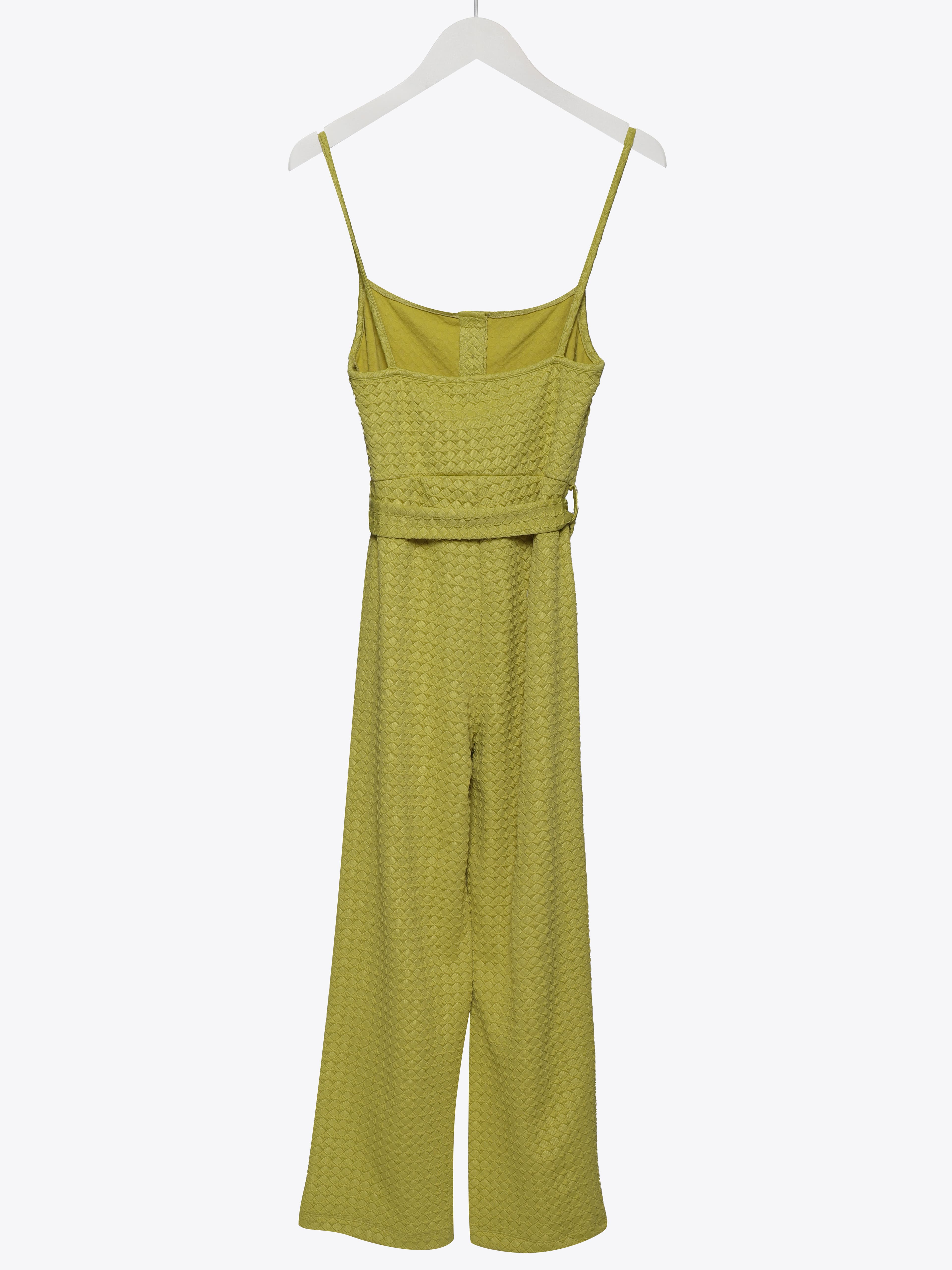 GREEN   JAQUARD JUMPSUIT 2
