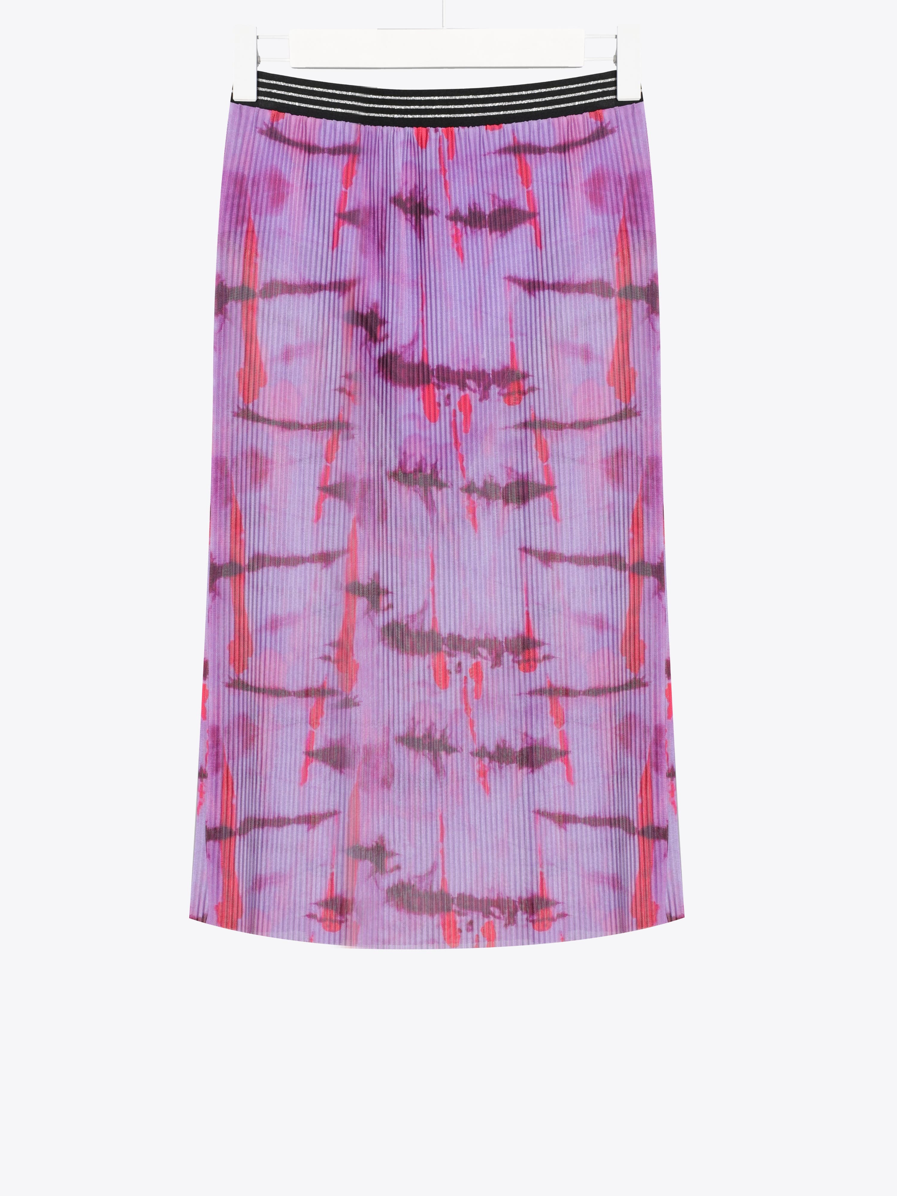 PRINTED MESH SKIRT