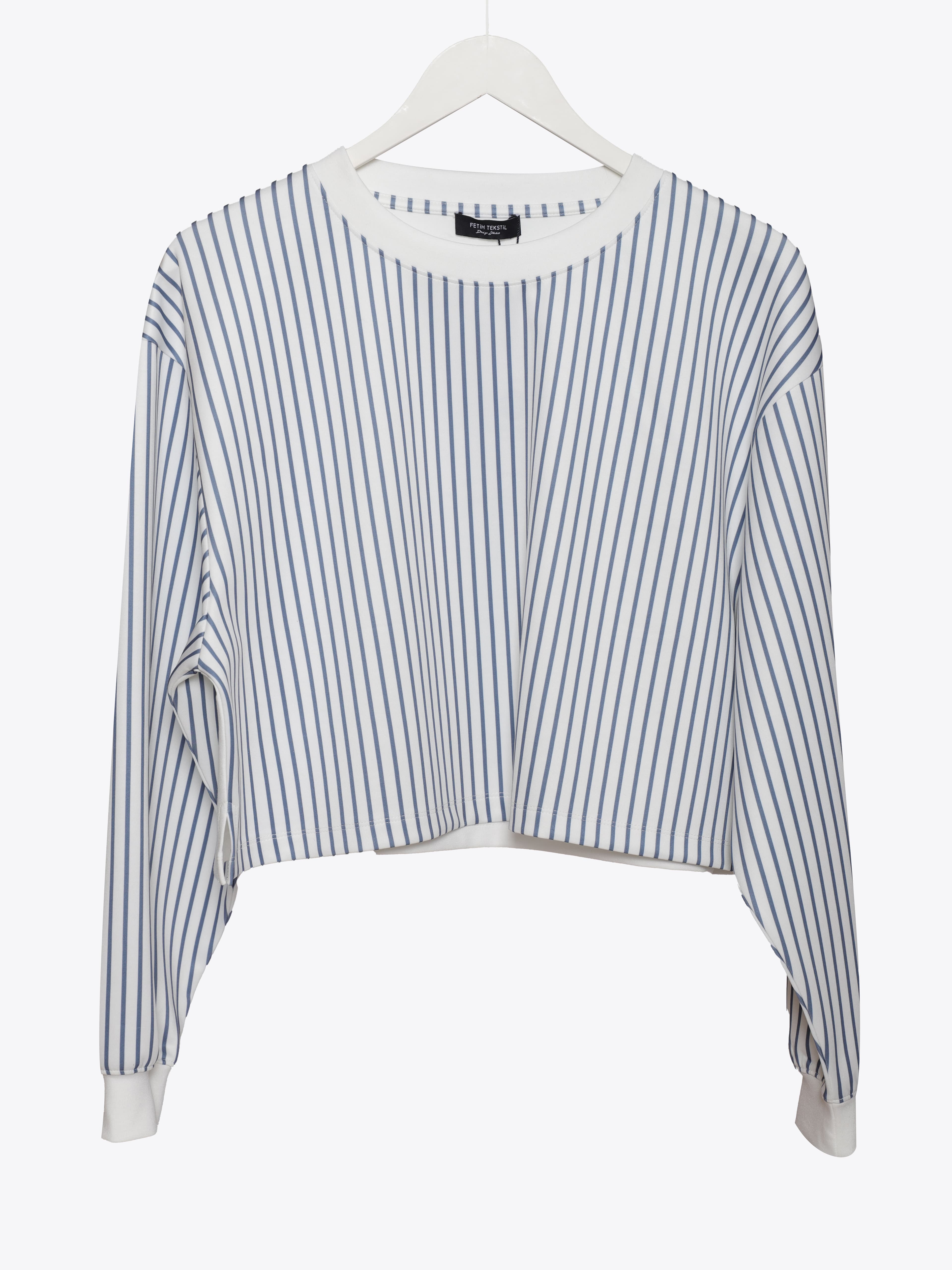 STRIPED PRINTED SWEATSHIRT