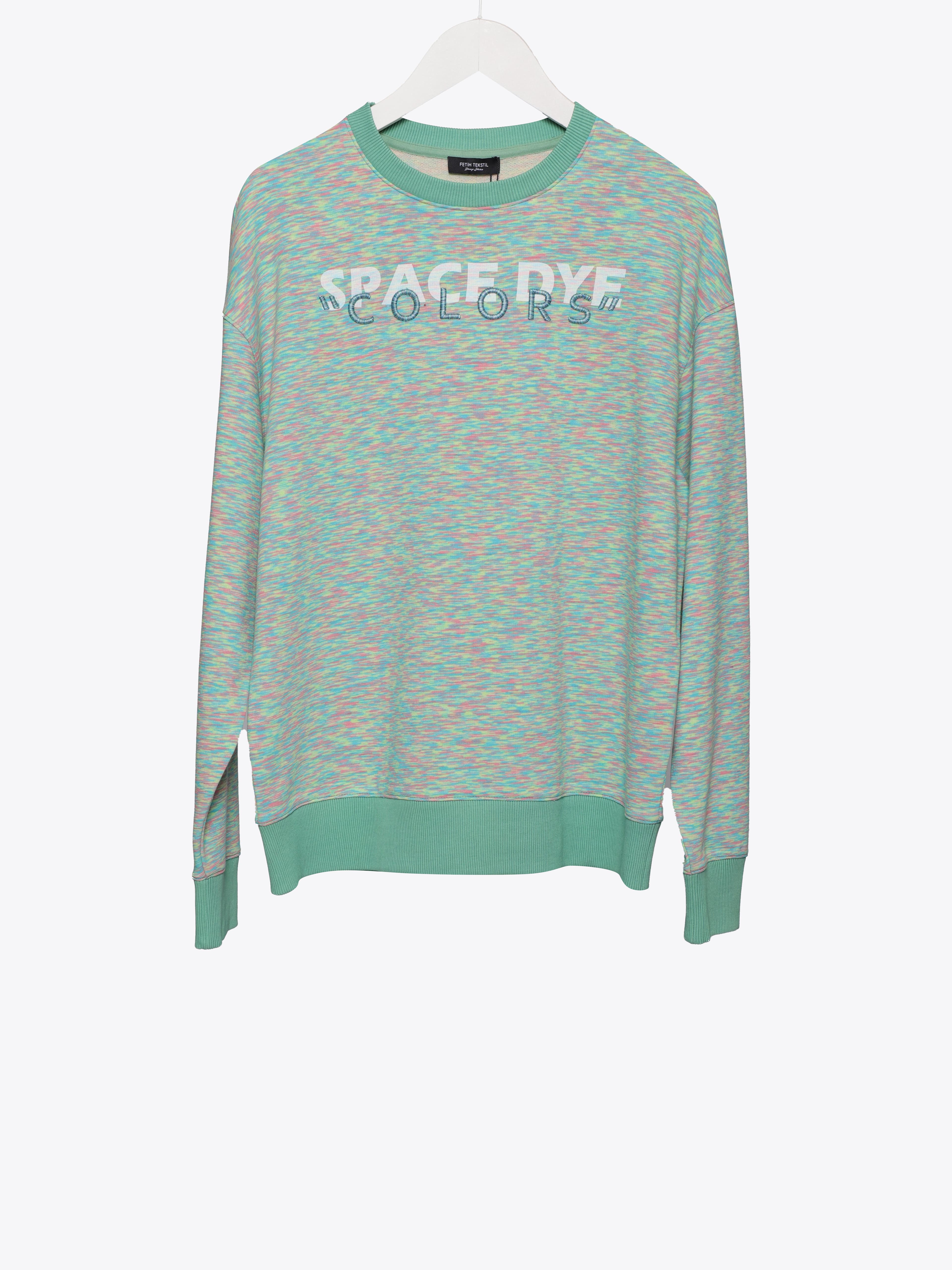 SWEAT WITH PRINT&EMBROIDERY