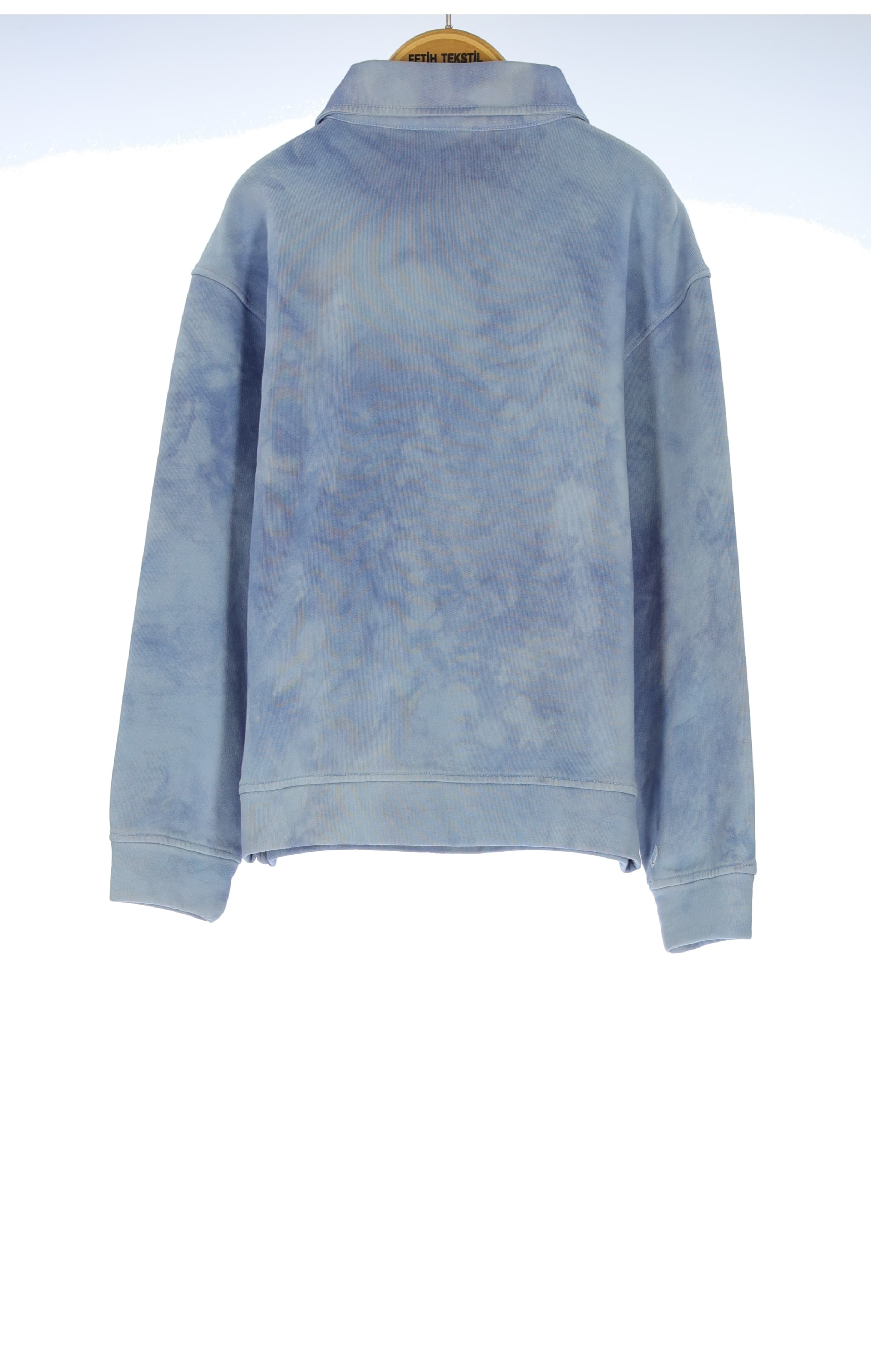 TIE DYE POLO COLLAR SWEATSHIRT 2