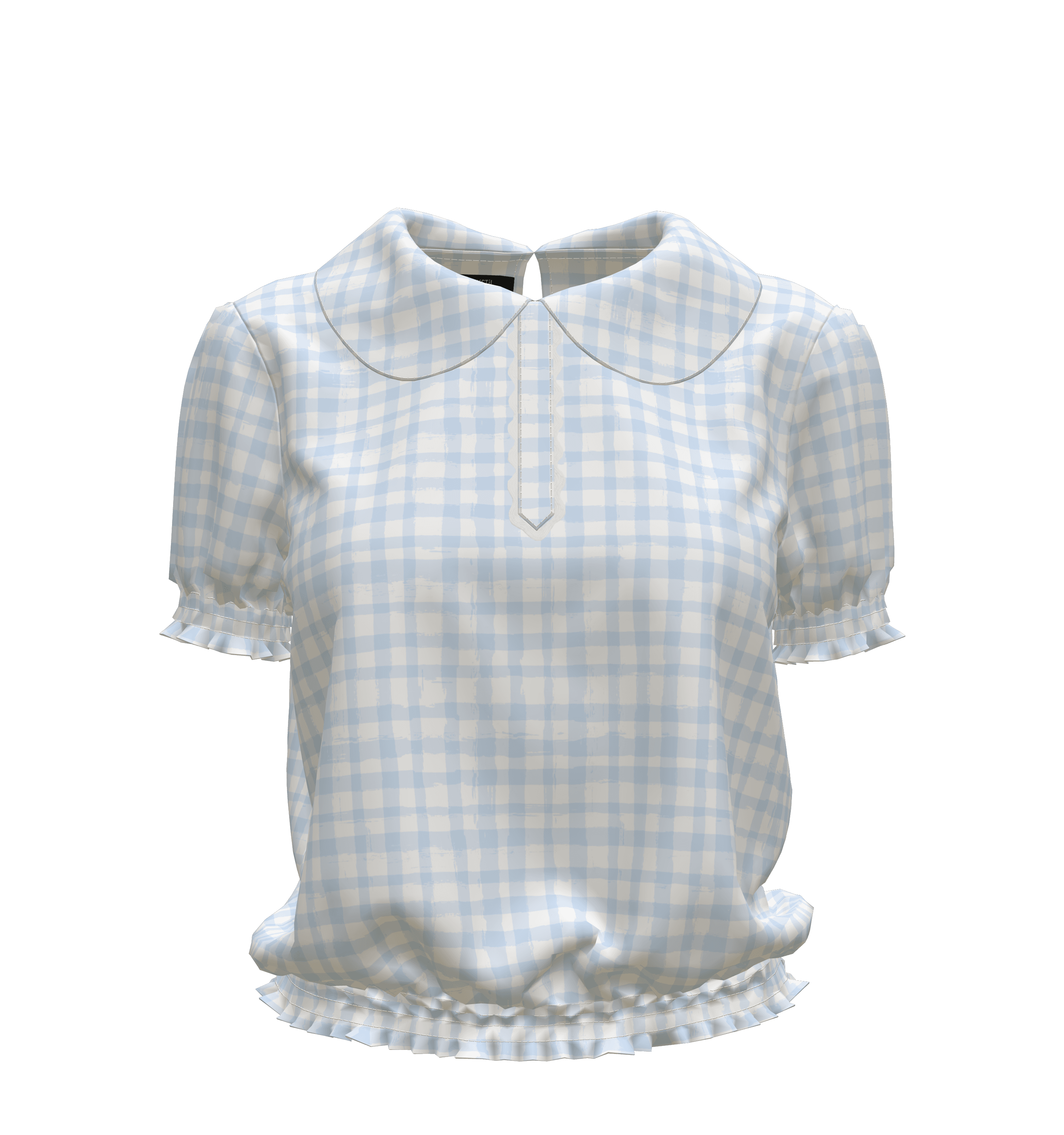 BLUE PRINTED TOP 3