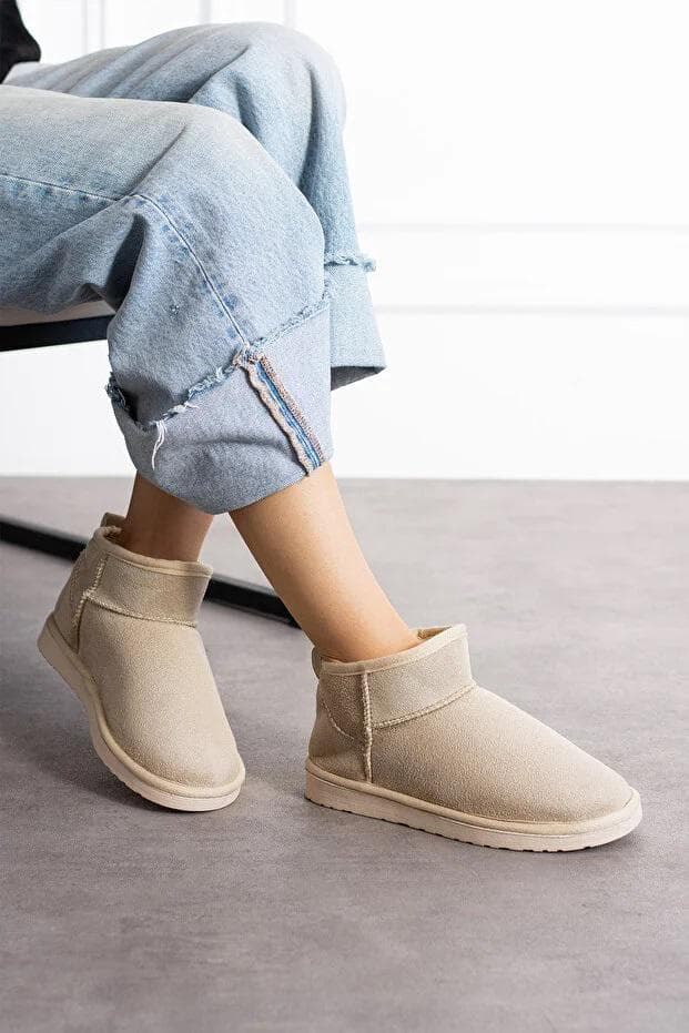 Mini Süet Içi Kürklü Kışlık Bot & Bootie
