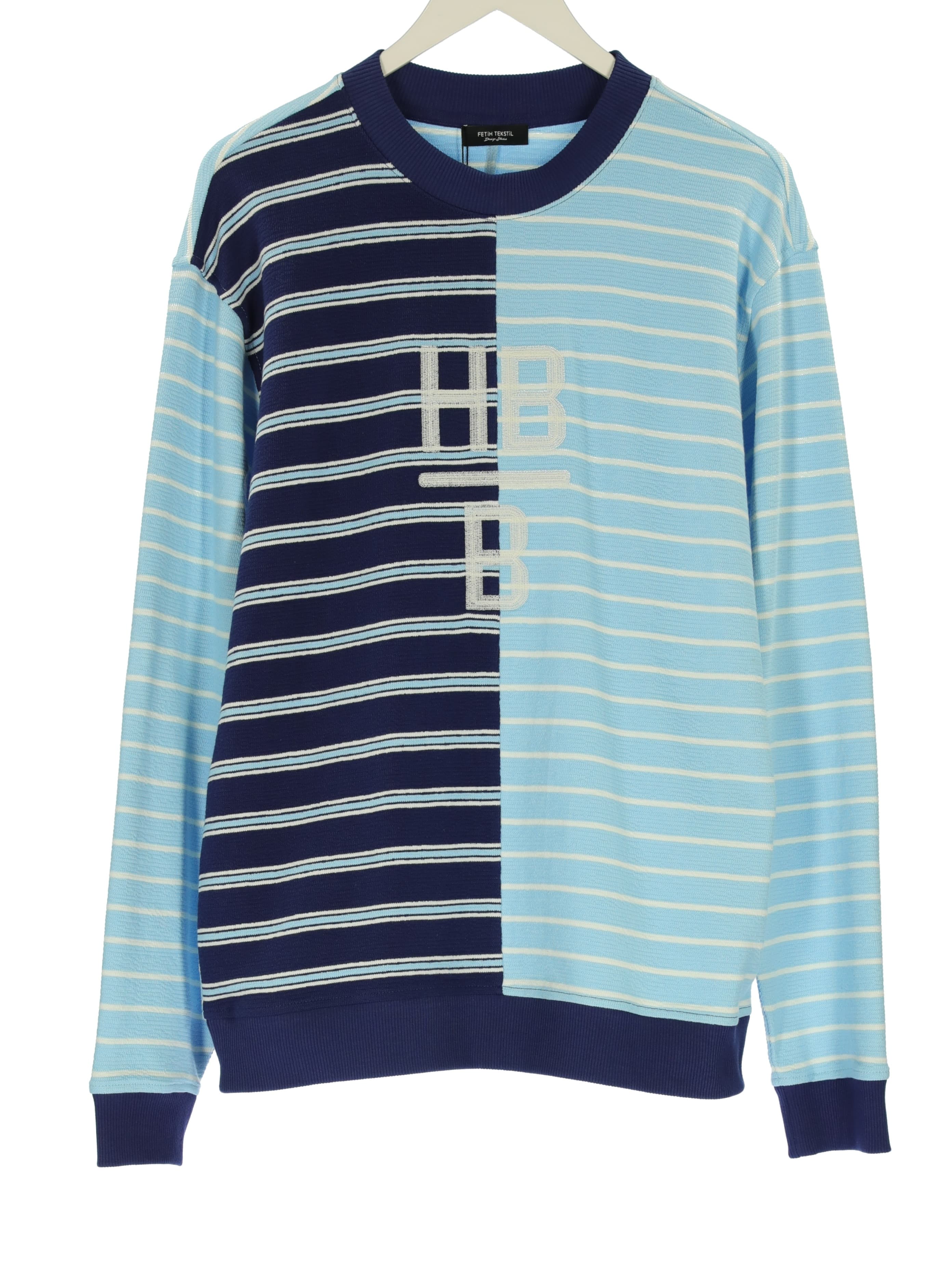 BLOCKED STRIPED SWEATSHIRT