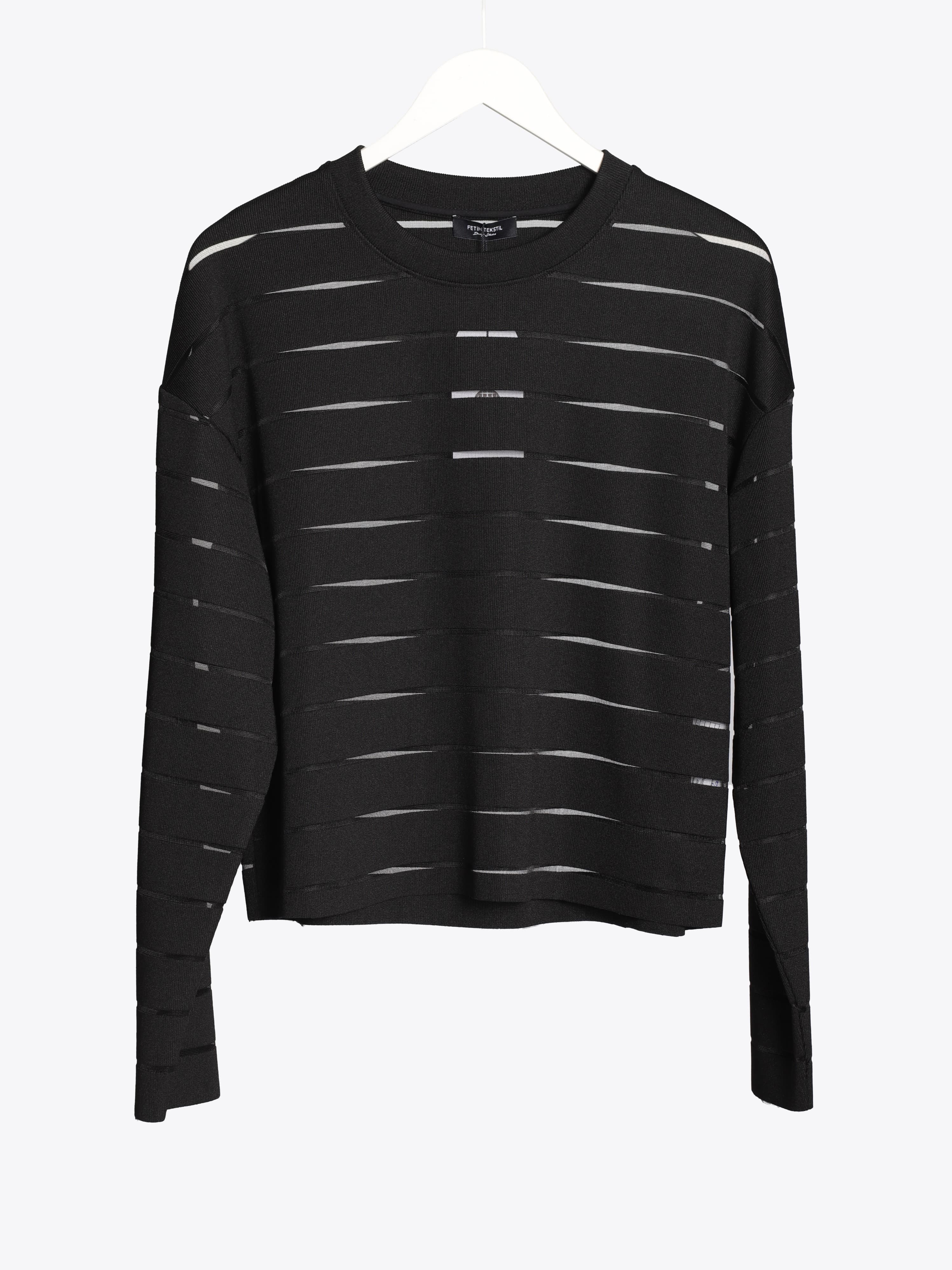 STRIPE BLACK SWEAT
