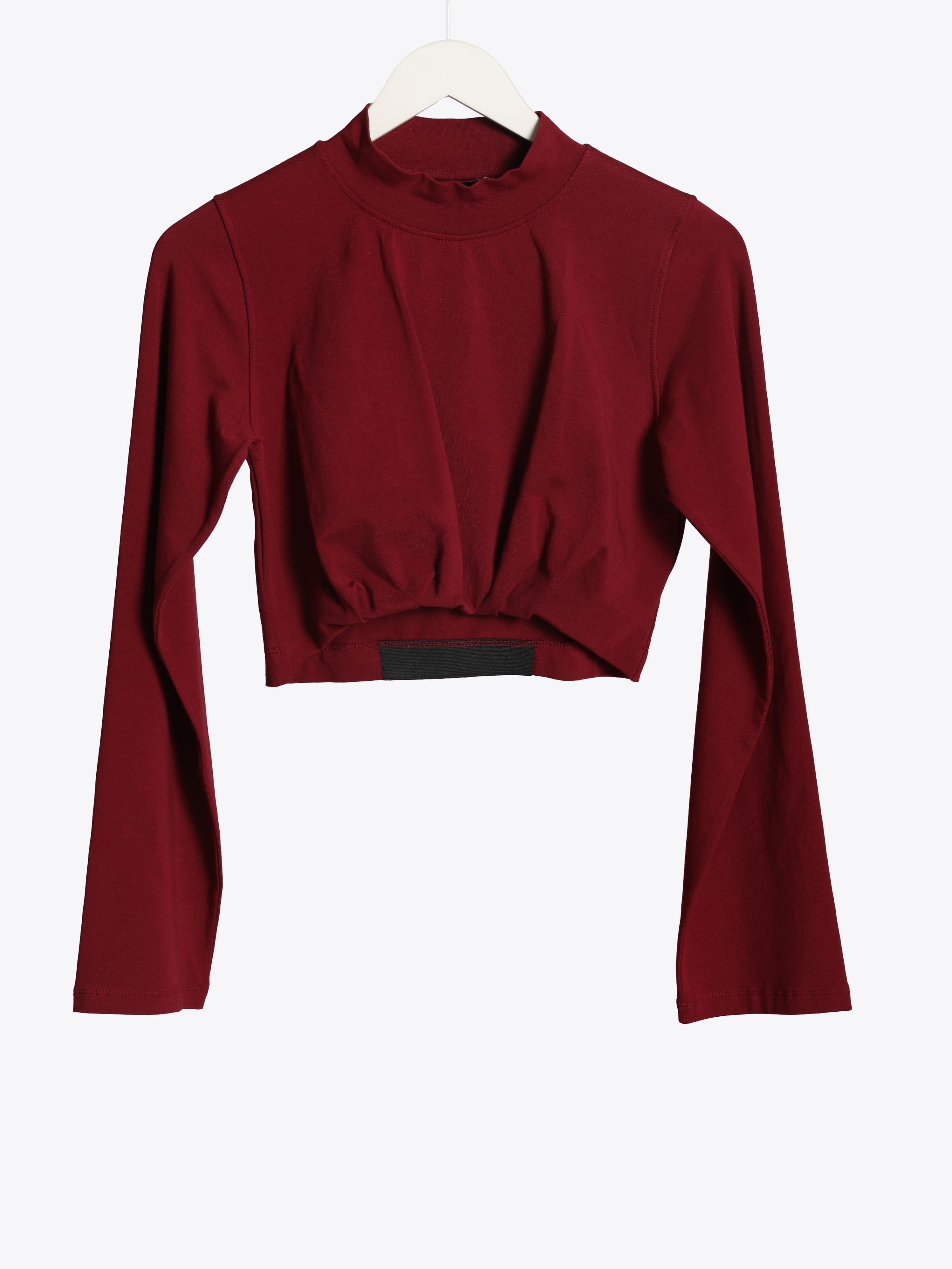 BURGUNDY CROP TOP