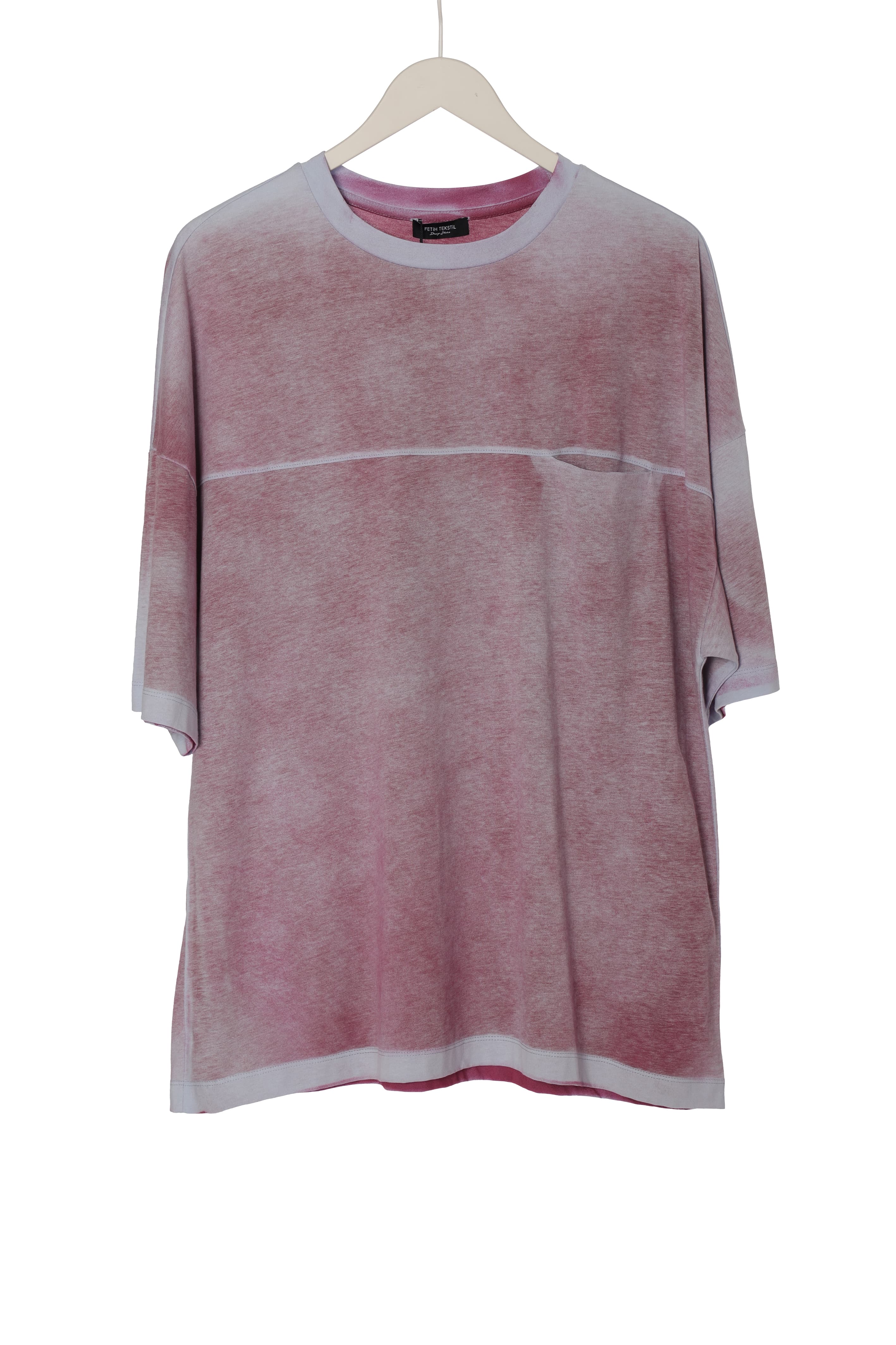 SPRAY DYE T-SHIRT · BLUE-PINK