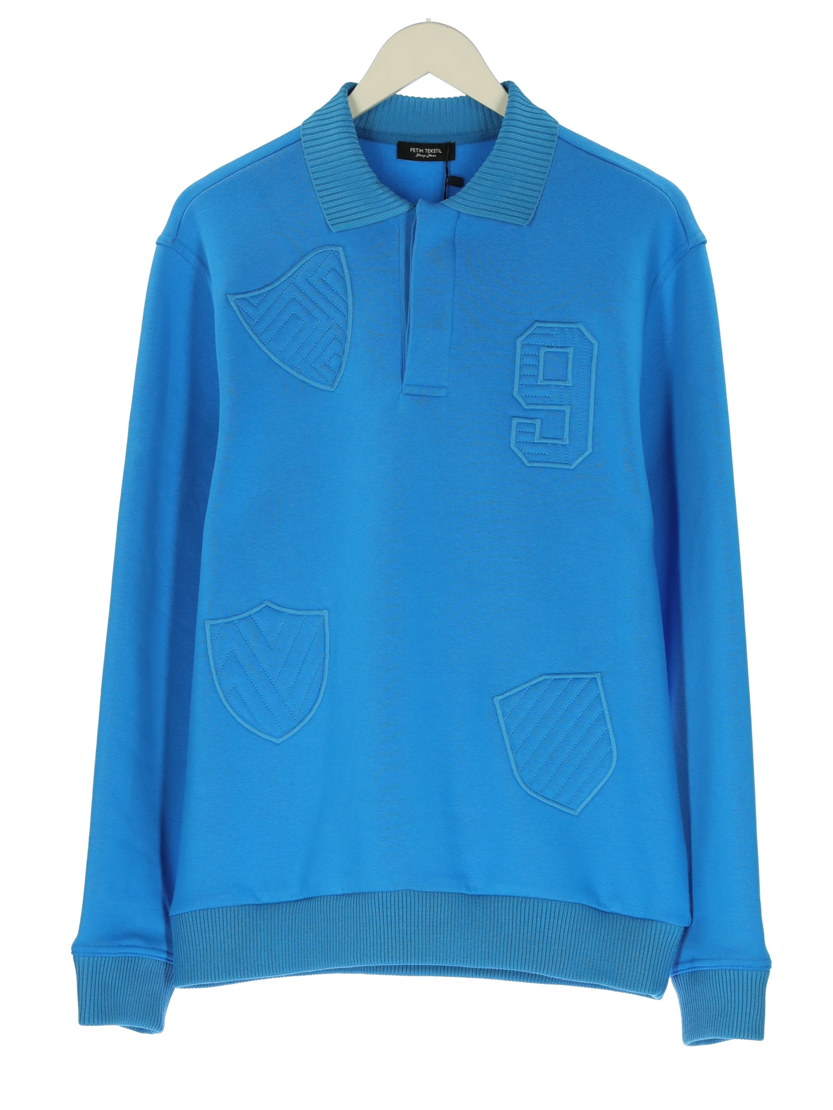 EMBROIDERED POLO SWEATSHIRT