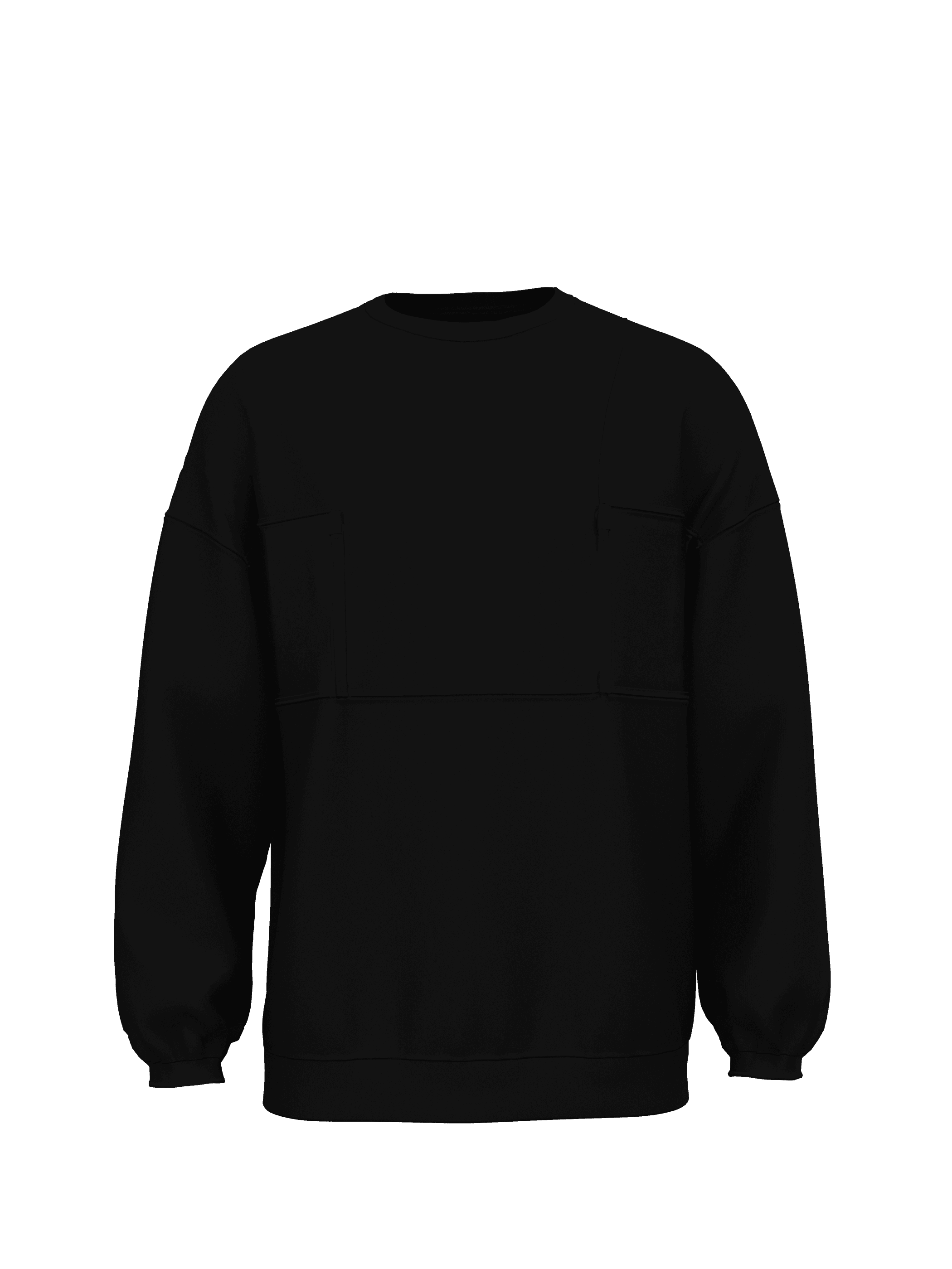 WOVEN MIX SWEATSHIRT
