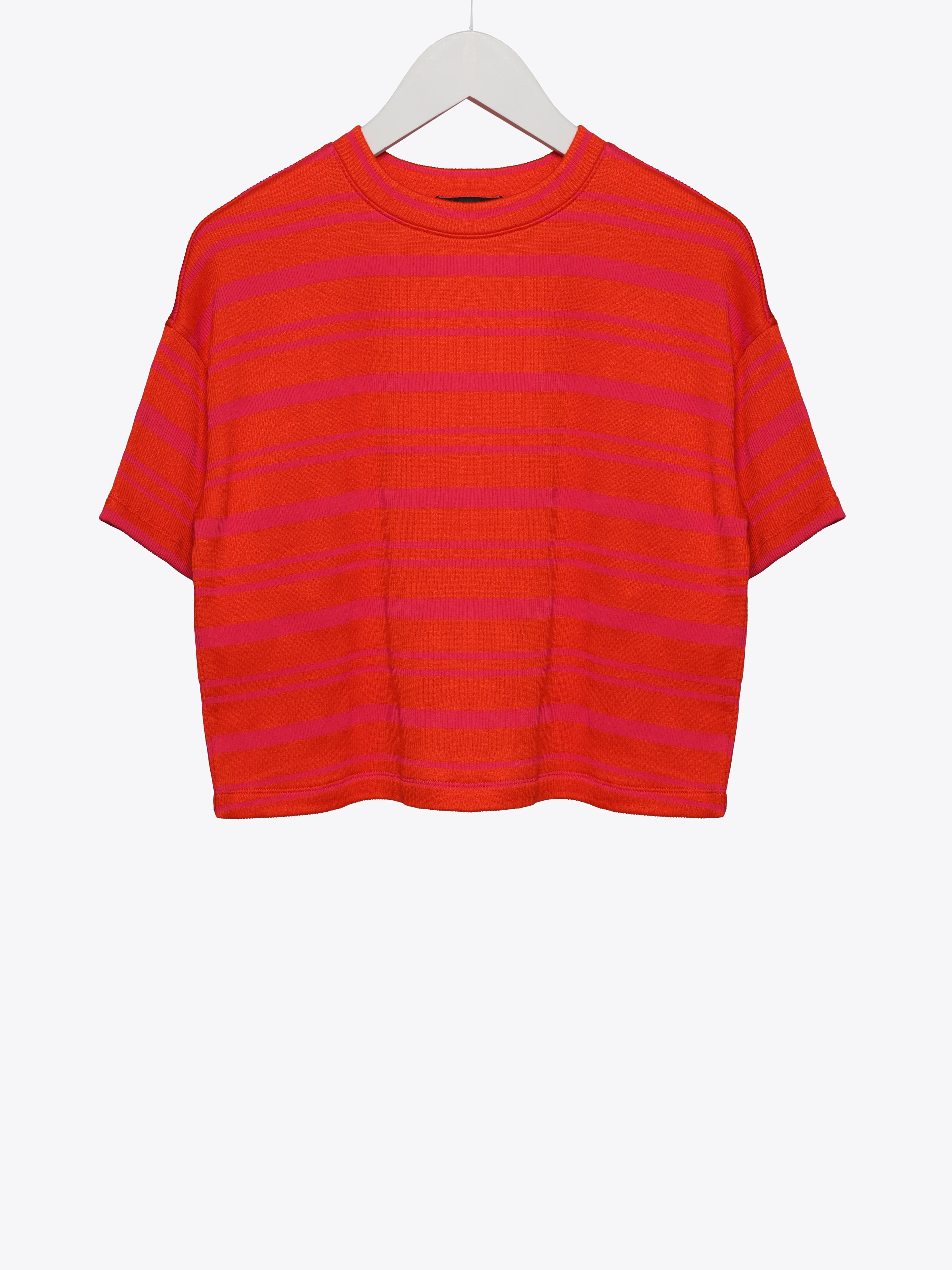 STRIPE CROP T-SHIRT