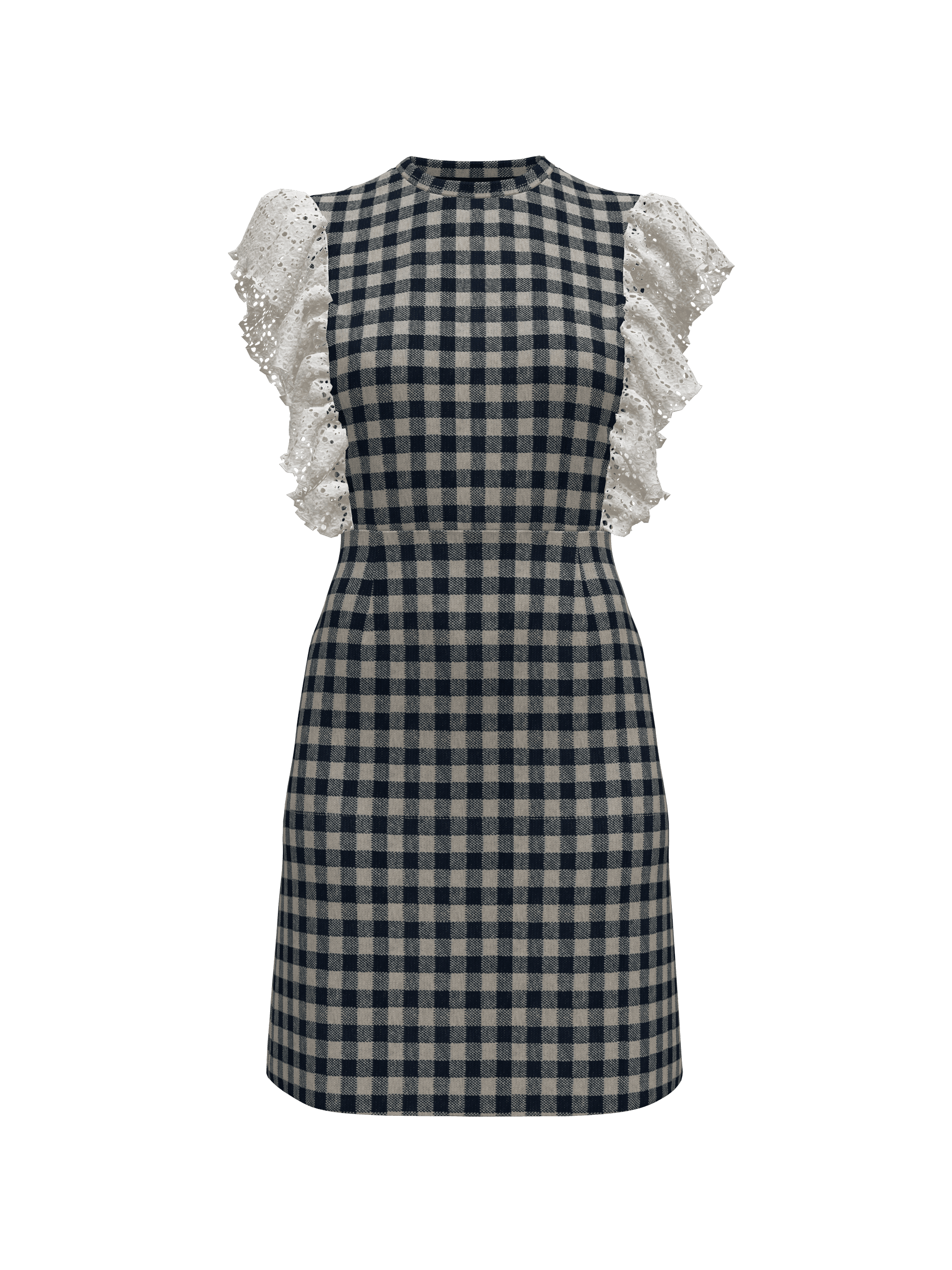 GINGHAM FRILL DRESS 3