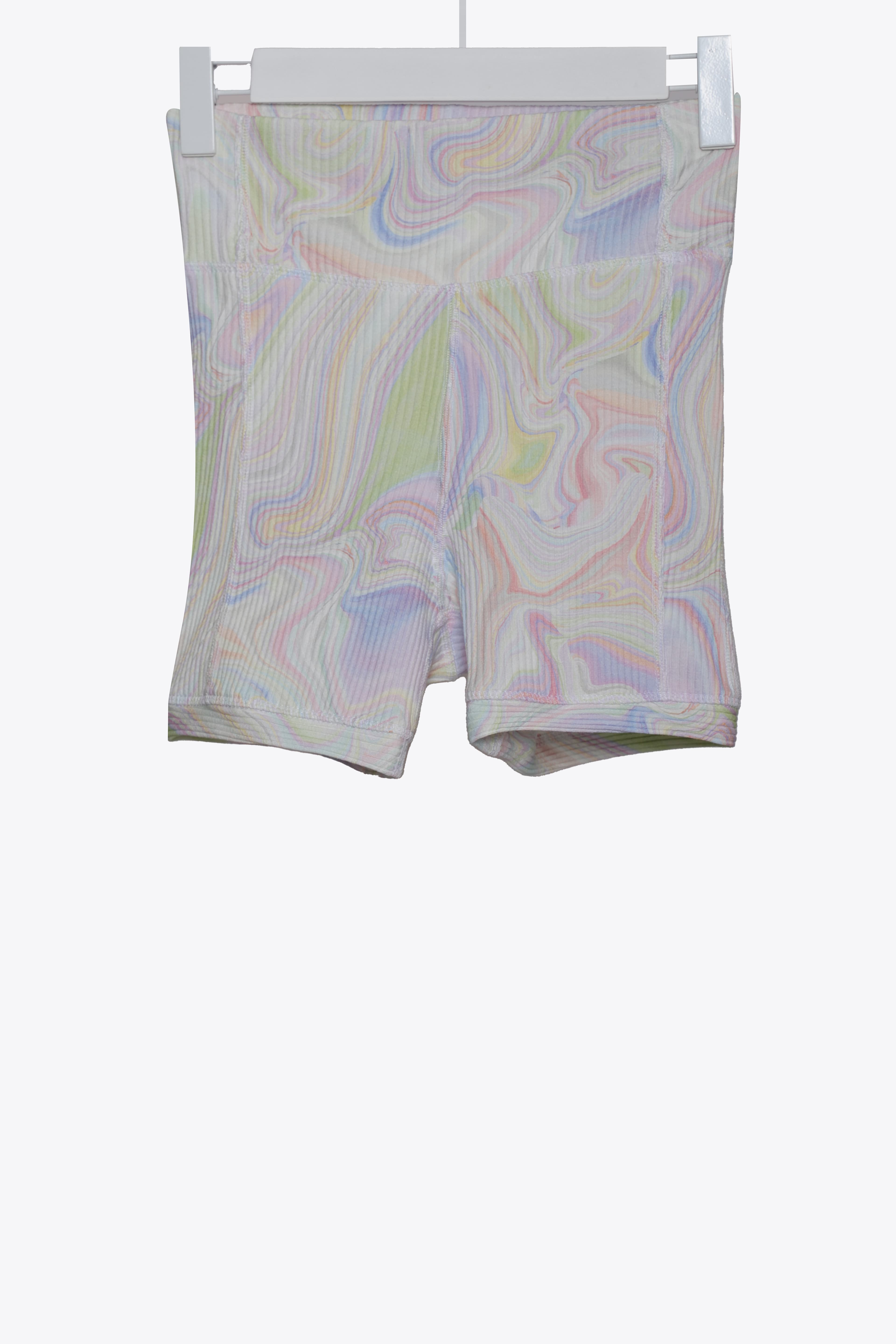 PRINTED BIKER SHORTS